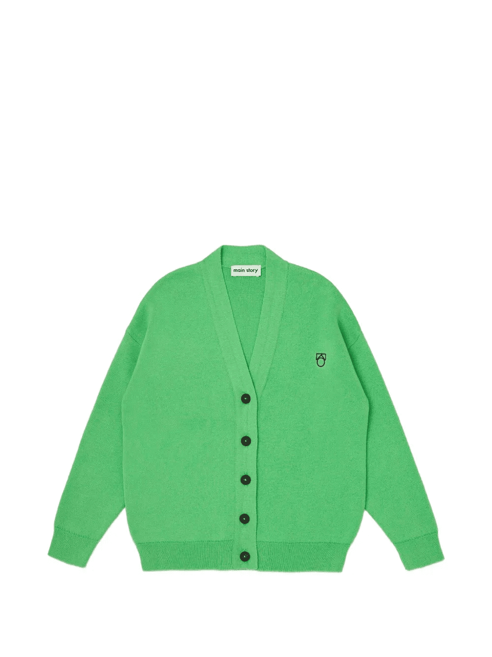 logo-embroidered V-neck cardigan - Image 1