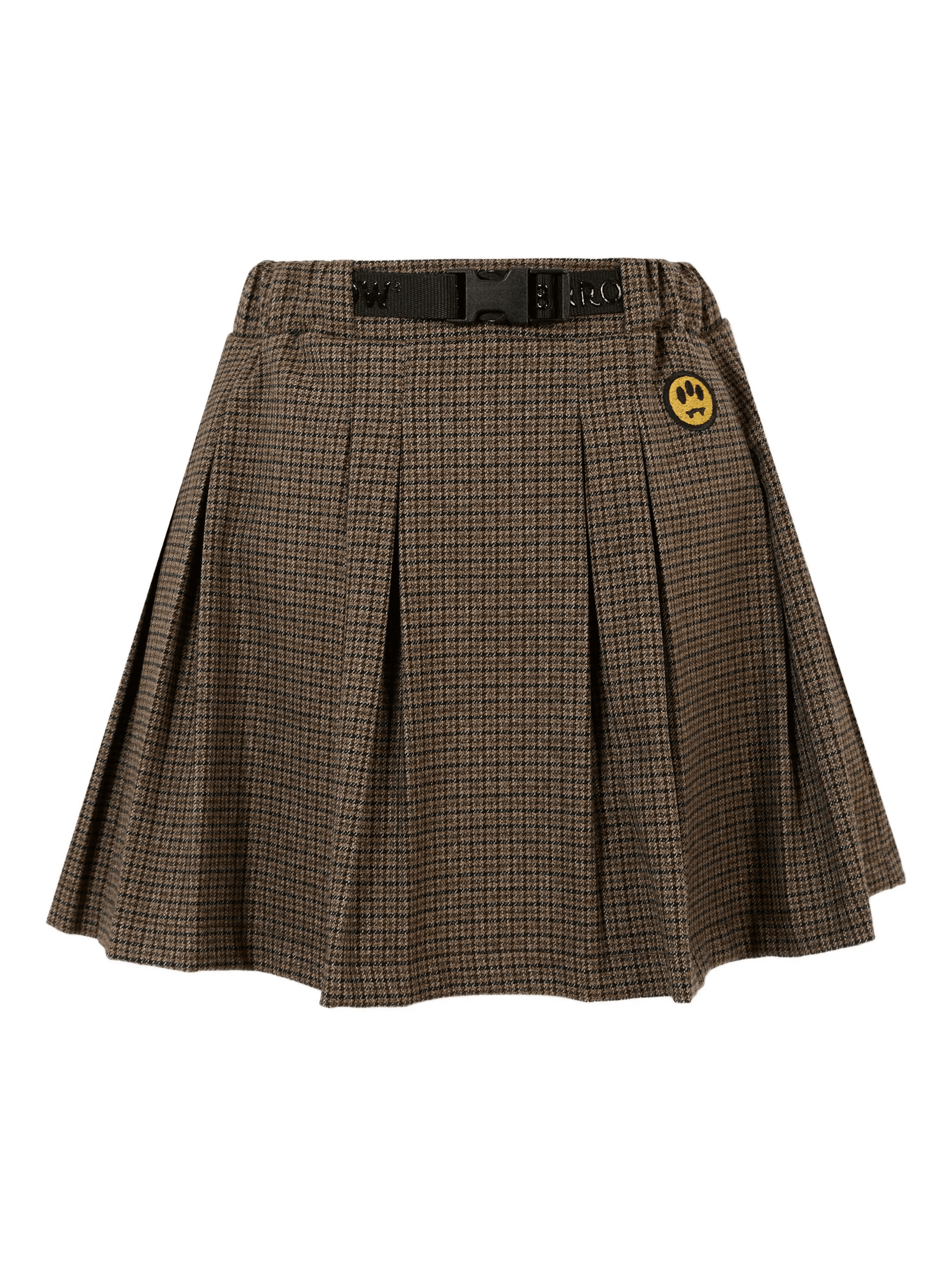 pleated check-pattern skirt - Image 1