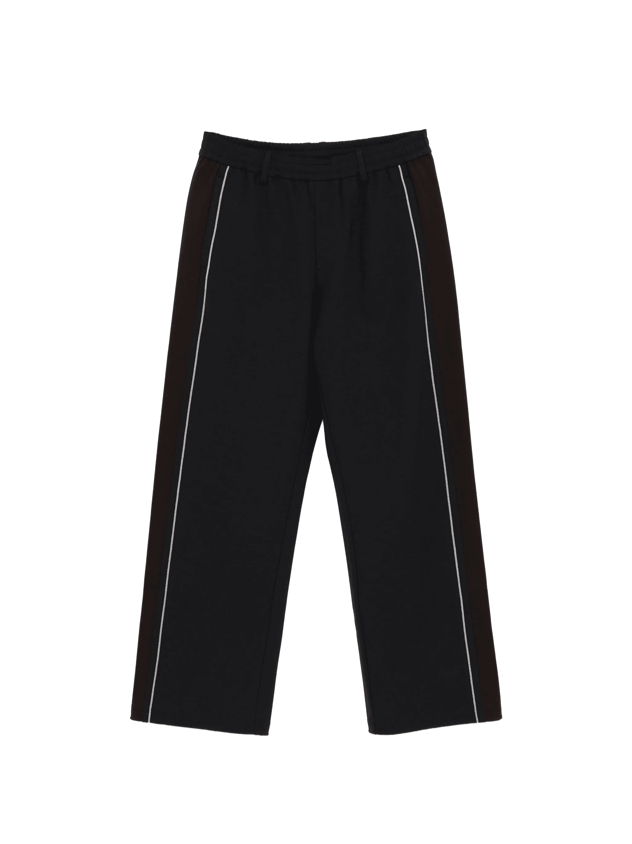 straight knitted casual trousers - Image 1