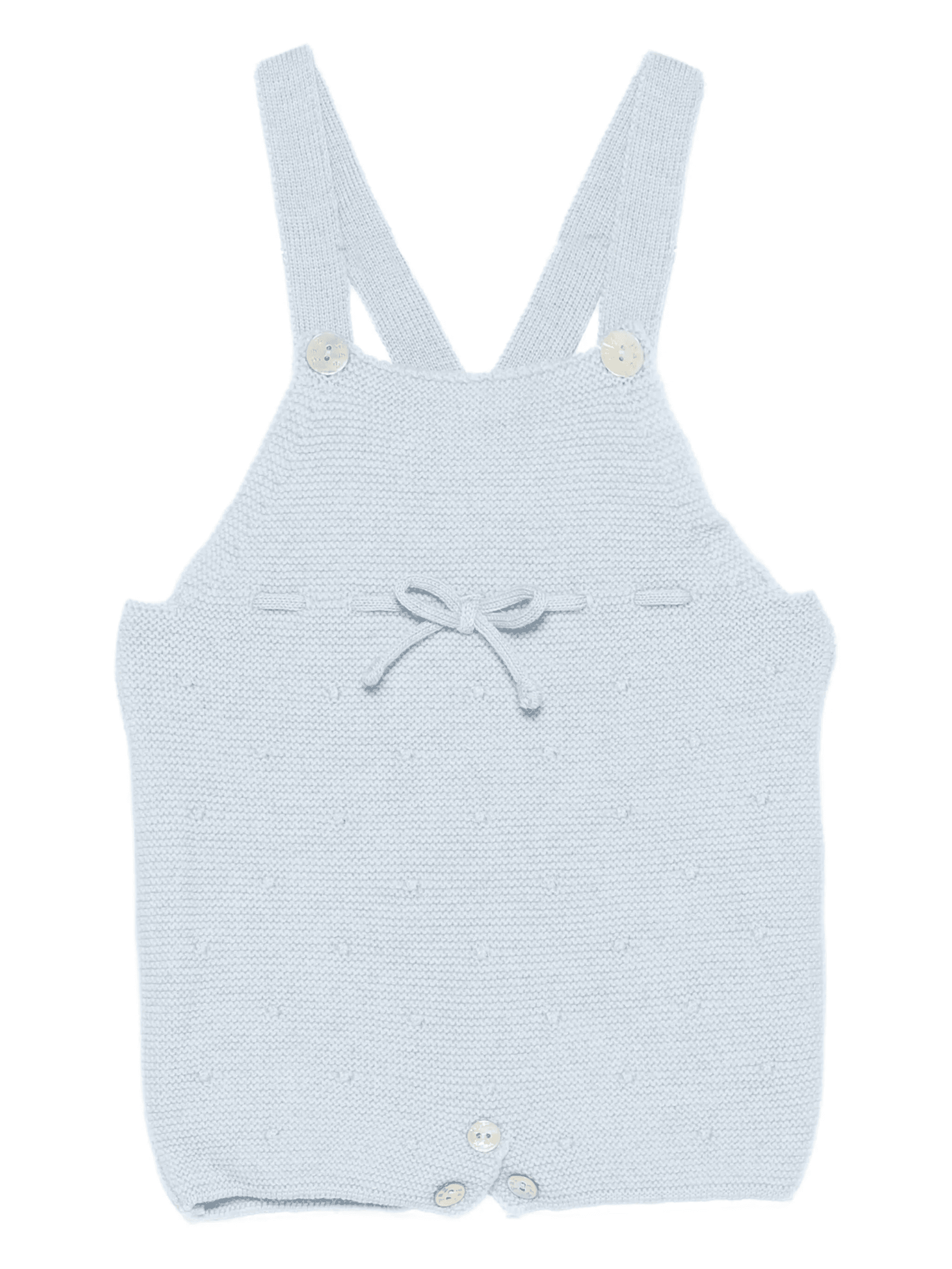 bow-detail knitted romper - Image 1