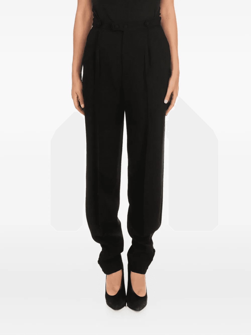 tailored button detailed trousers - Image 1