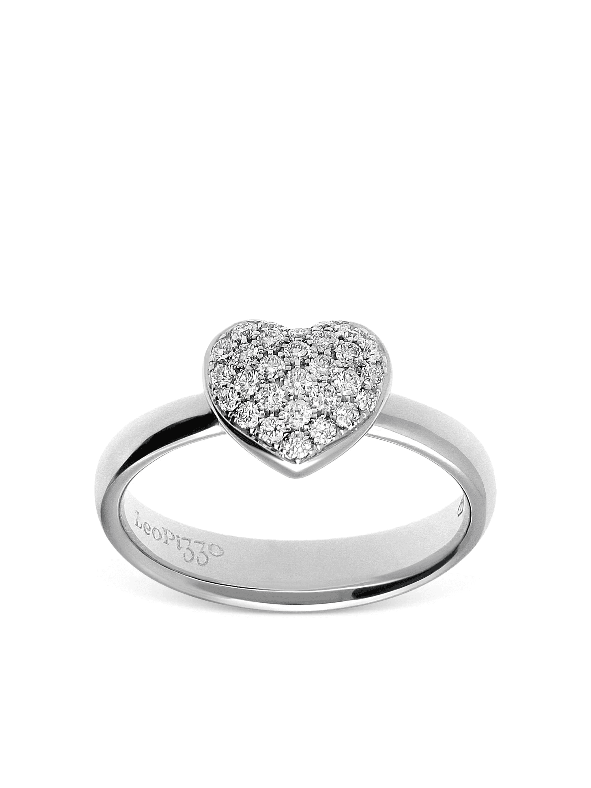18K white gold Amore diamond ring - Image 1