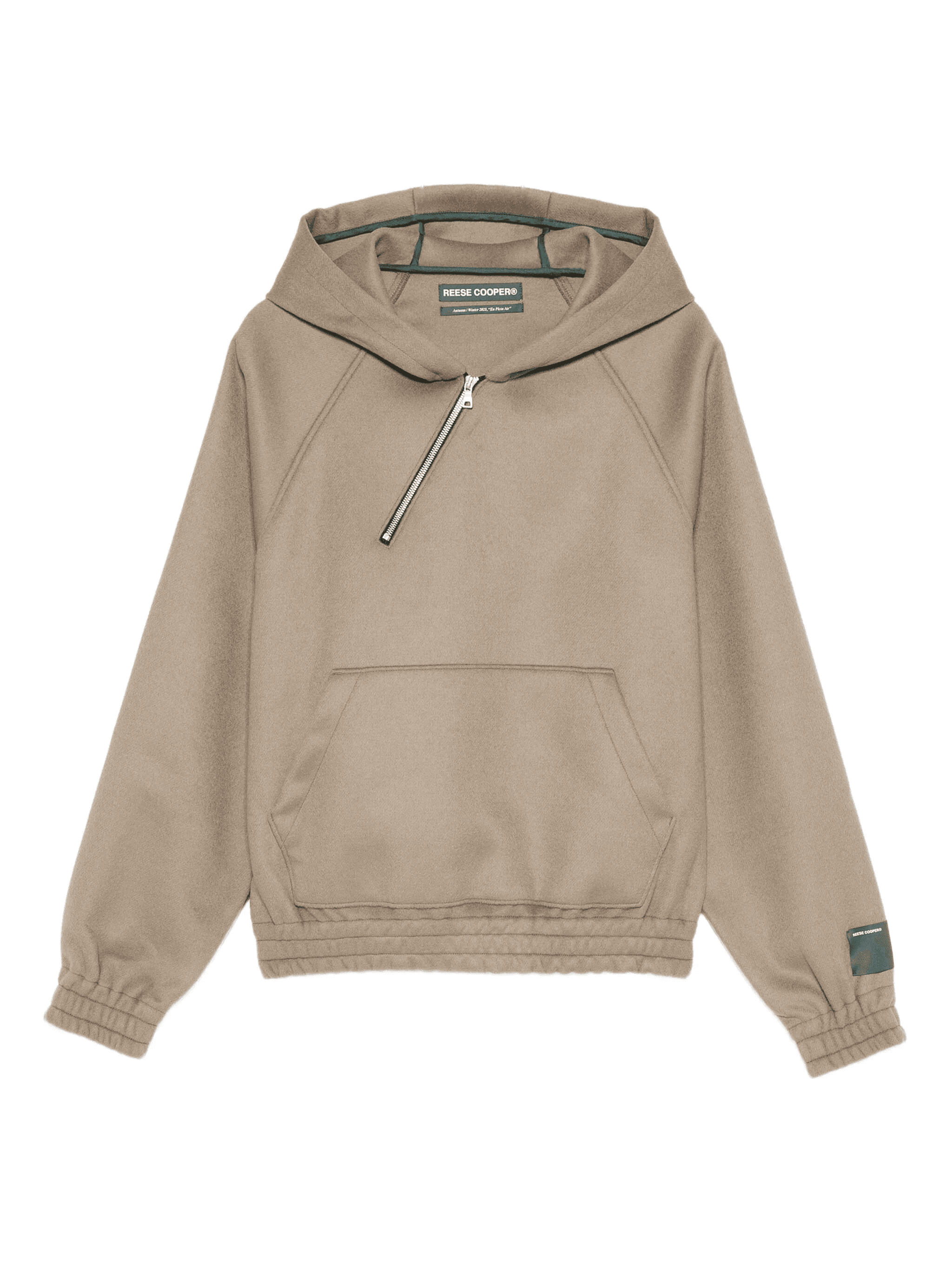 half-zip knitted hoodie - Image 1