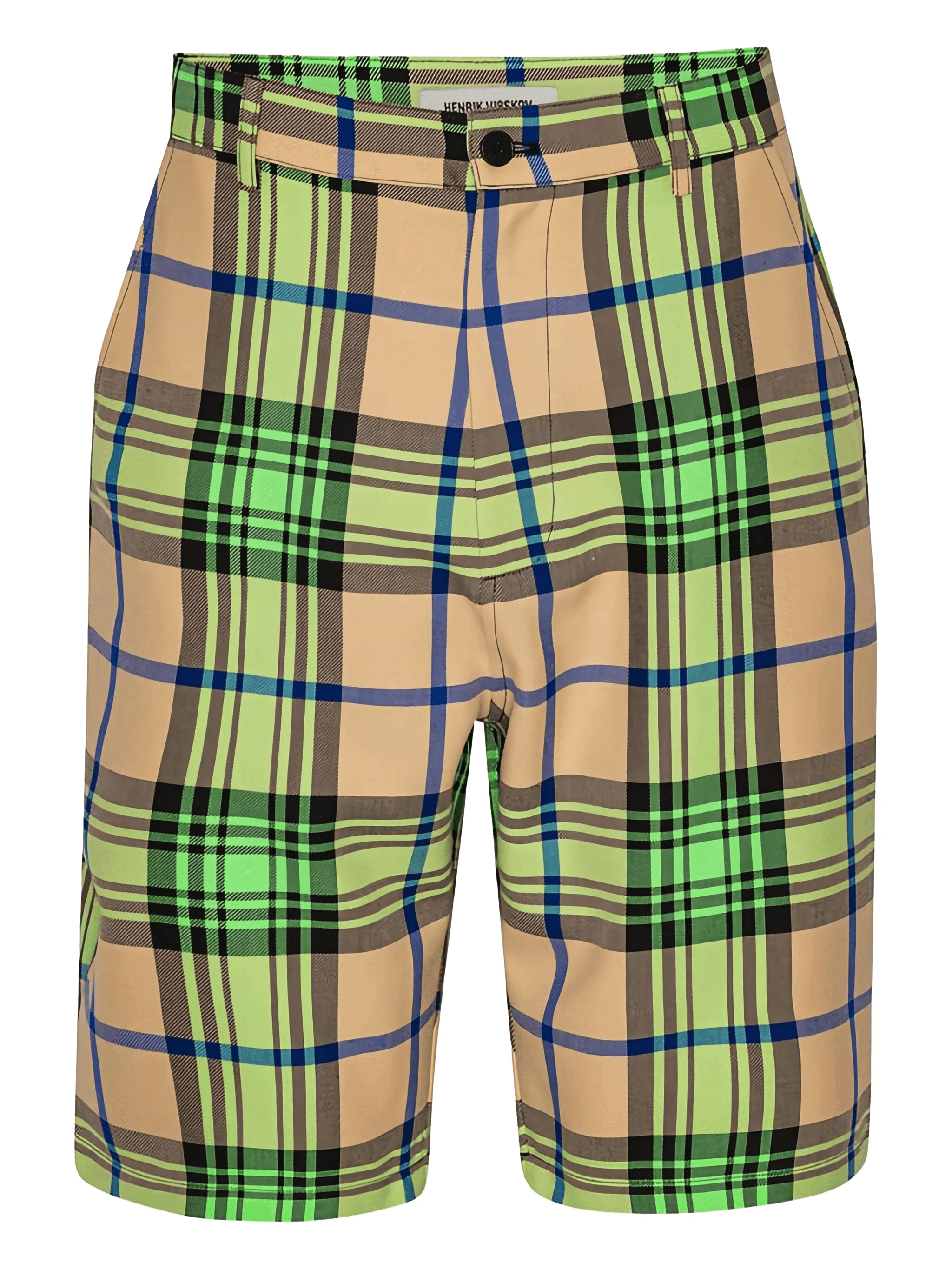 plaid-pattern shorts - Image 1