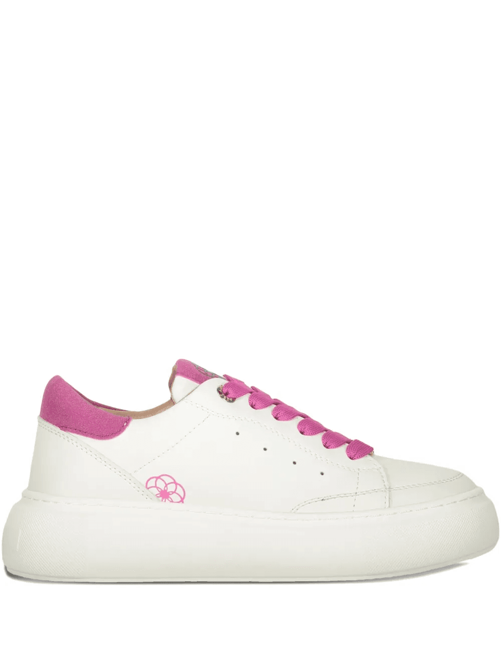 flower-detailed sneakers - Image 1