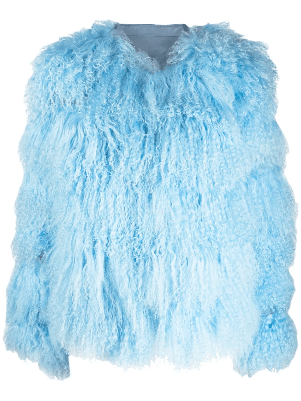 collarless quilted jacket - Image 1