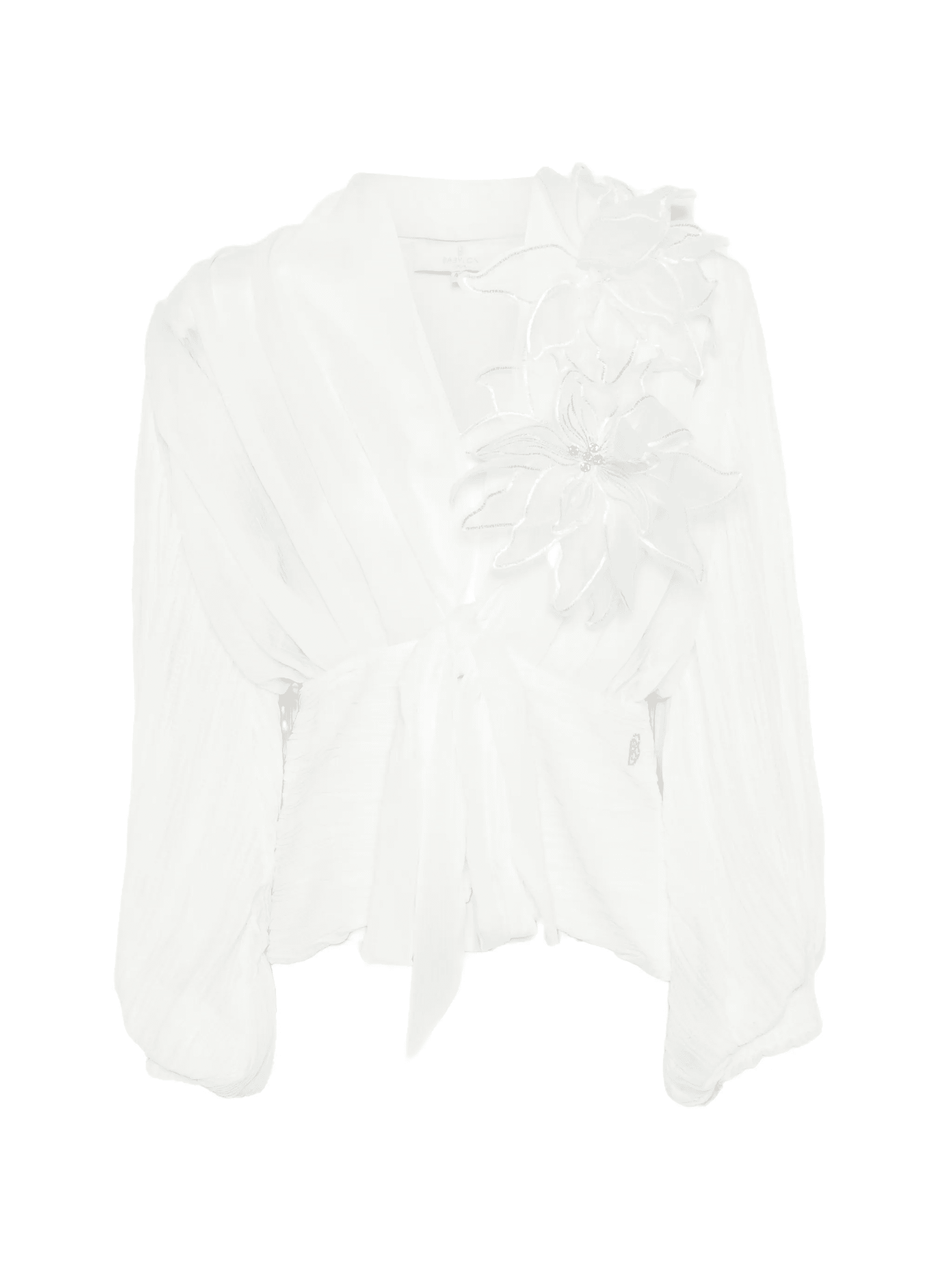 floral-appliqué blouse - Image 1