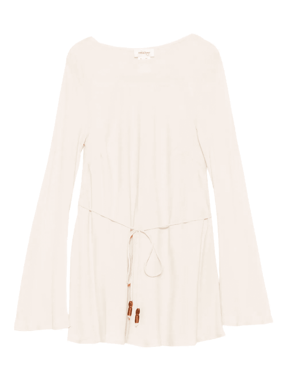 bell-sleeve tie-front top - Image 1