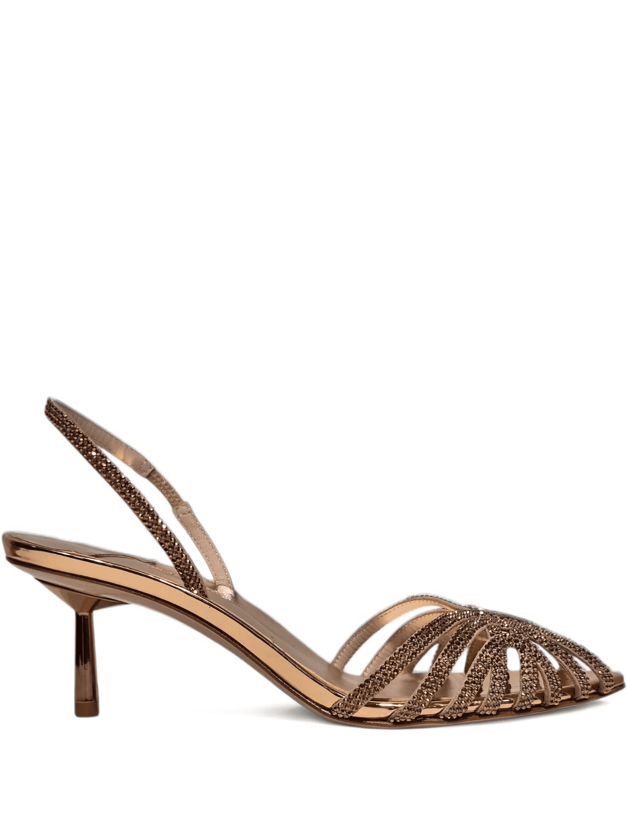 60mm leather heeled sandals - Image 1