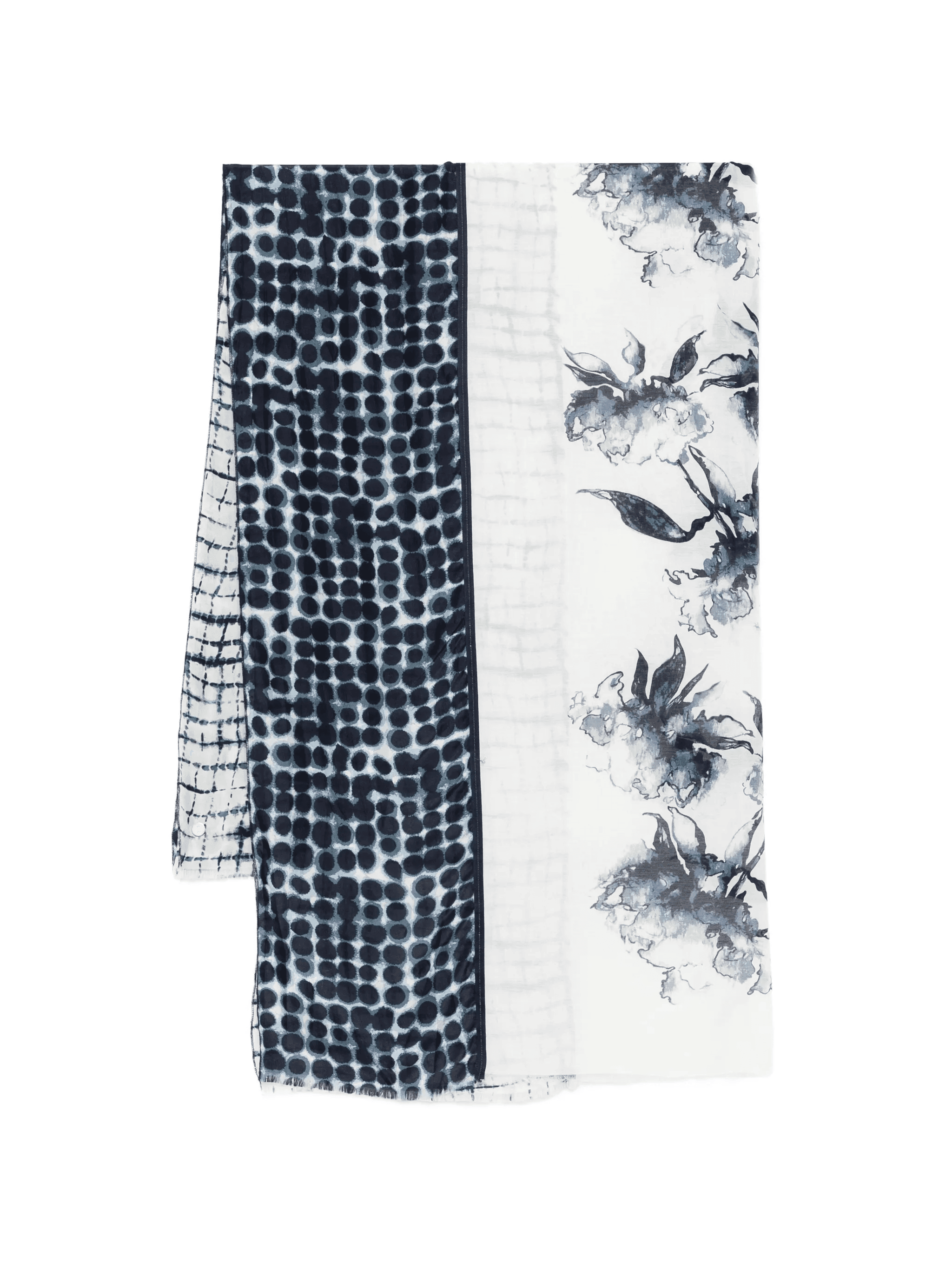 floral polka-dot scarf - Image 1