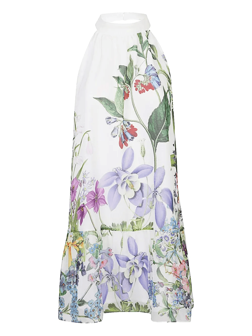 floral-print sleeveless midi dress - Image 1