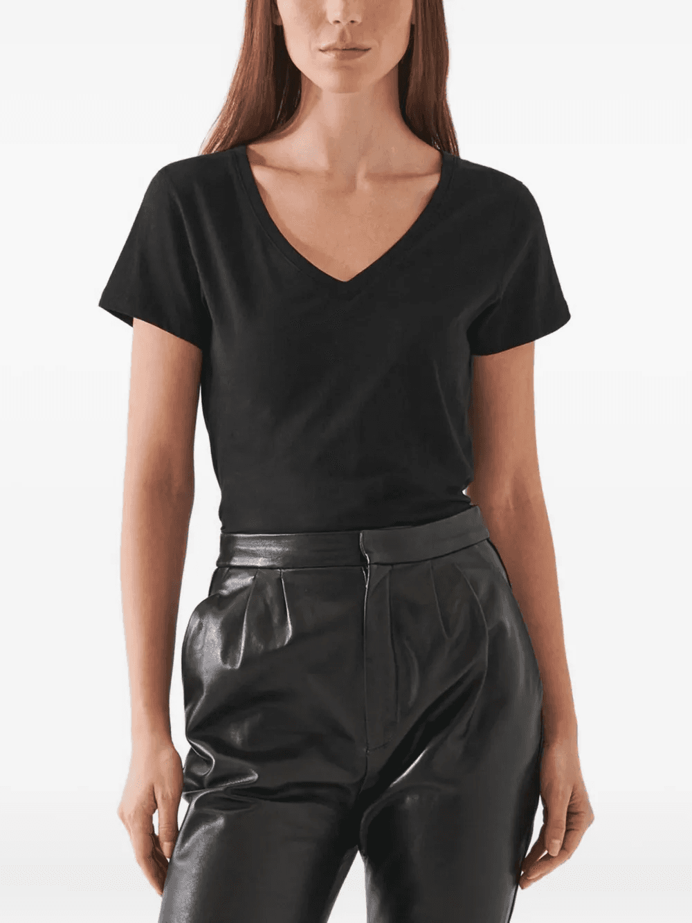 V-neck short-sleeve T-shirt - Image 1