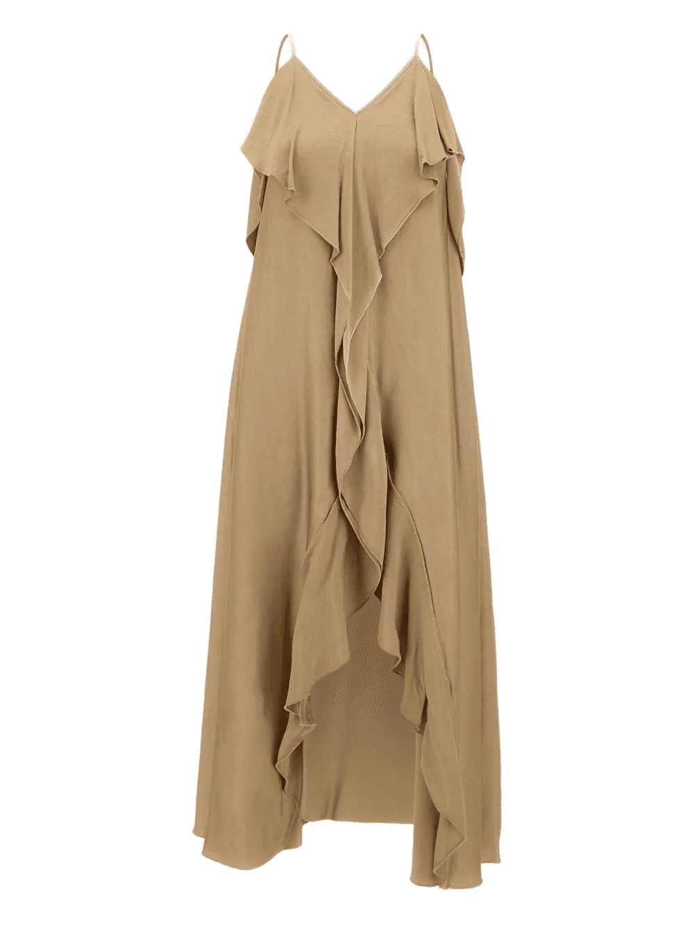 ruffle-detail V-neck dress - Image 1