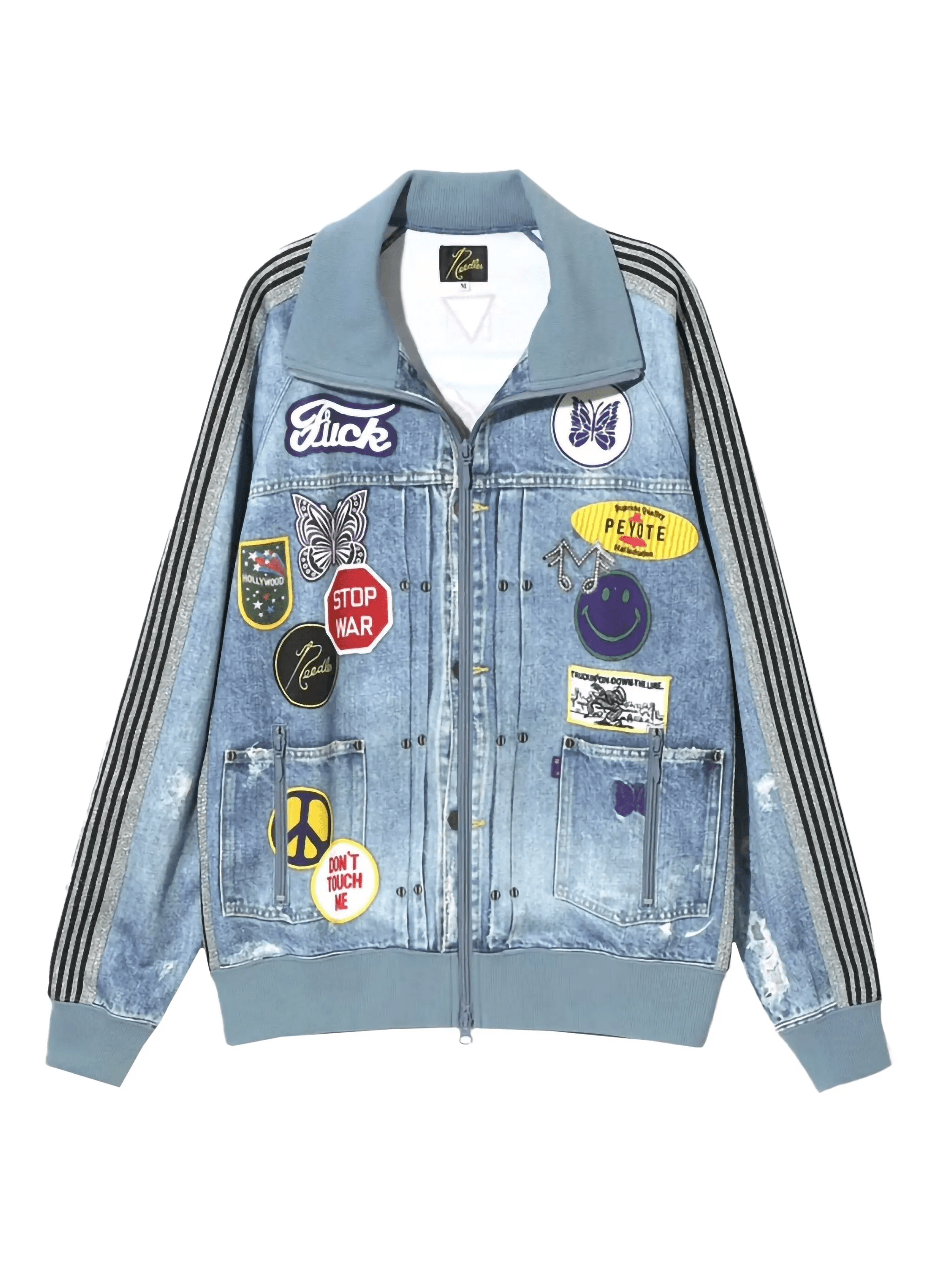 denim track jacket - Image 1