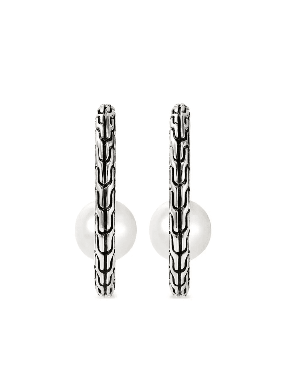 JH Essential pearl hoop earring - Image 1
