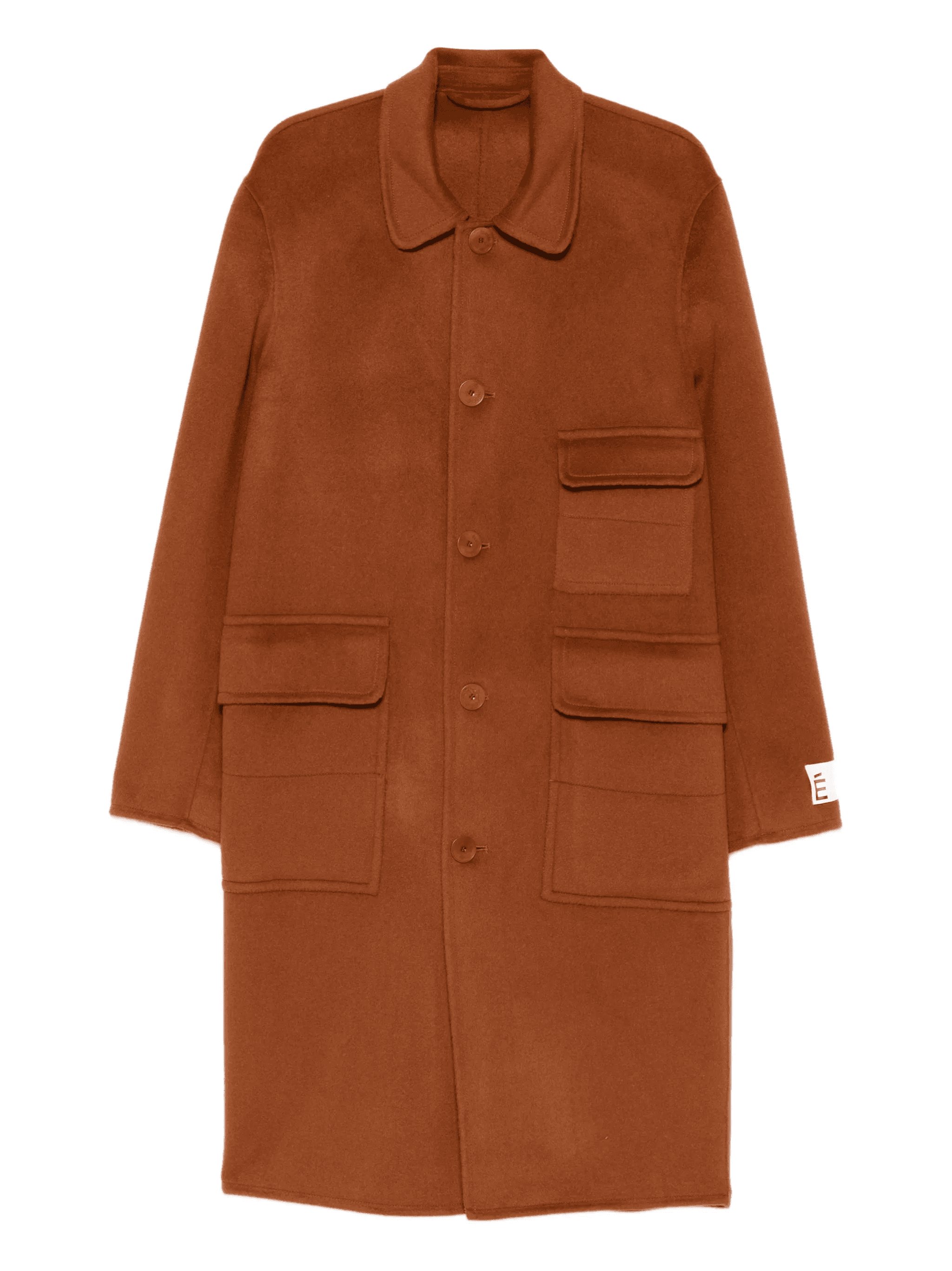 button-up wool coat - Image 1