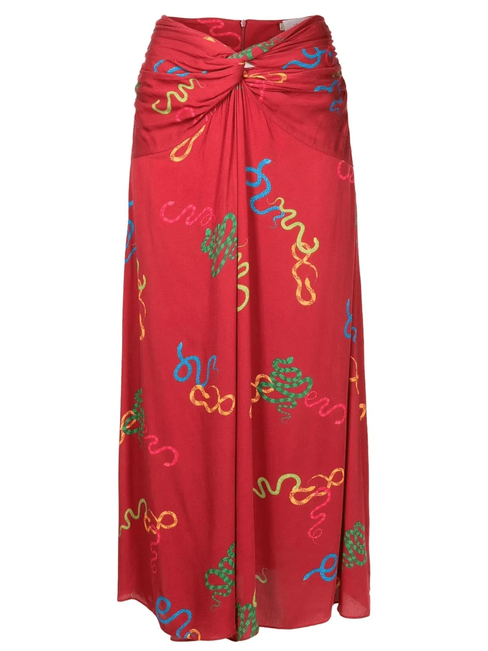 Kika motif-print twisted skirt - Image 1