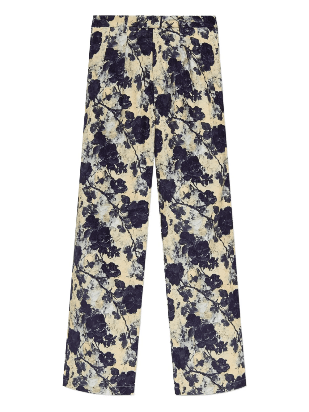 floral-print pleated trousers - Image 1