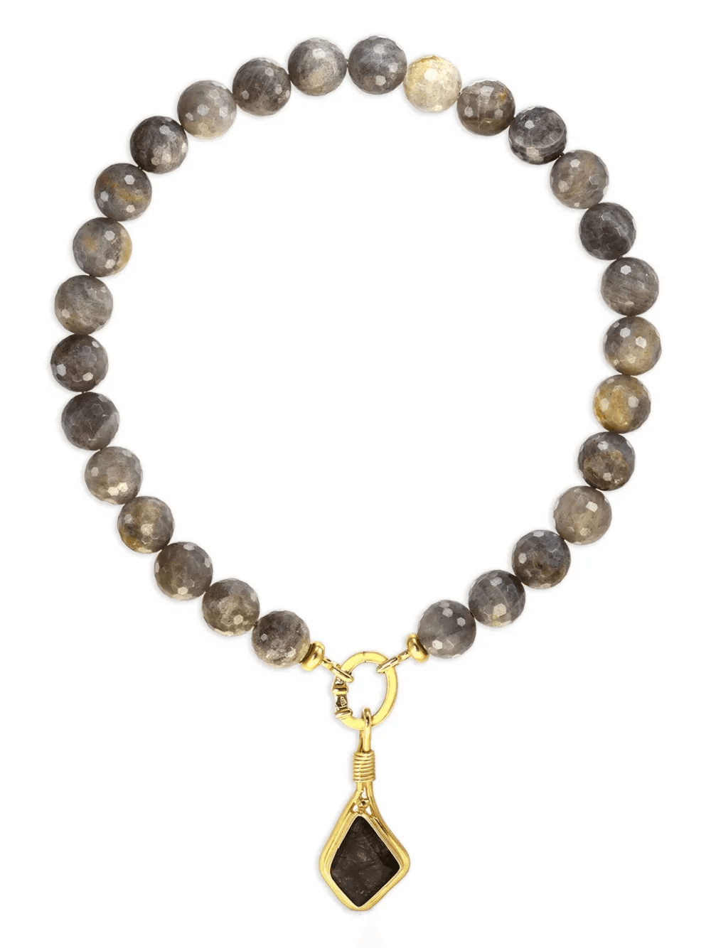 beaded pendant necklace - Image 1