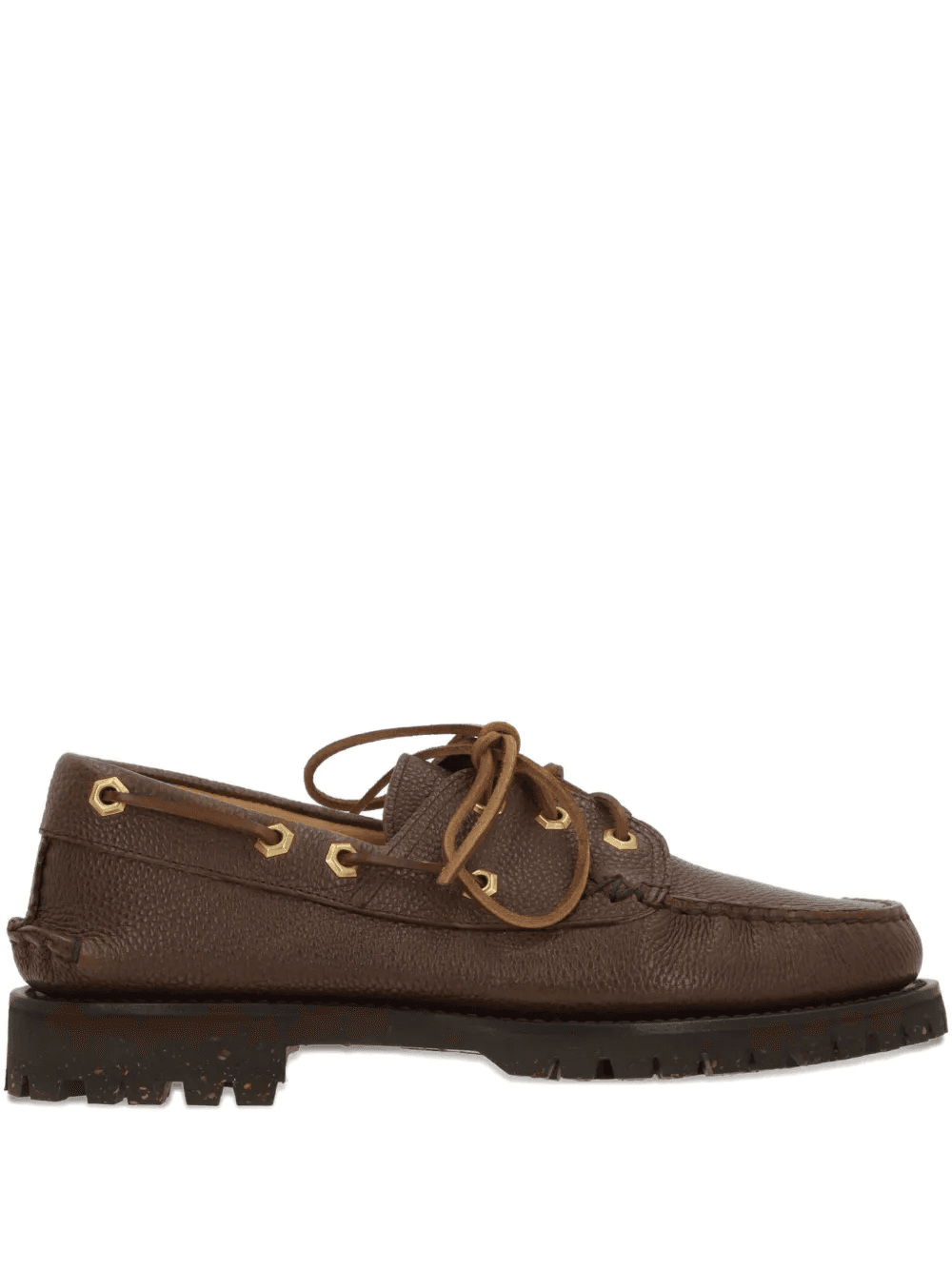 leather lace-up loafers - Image 1