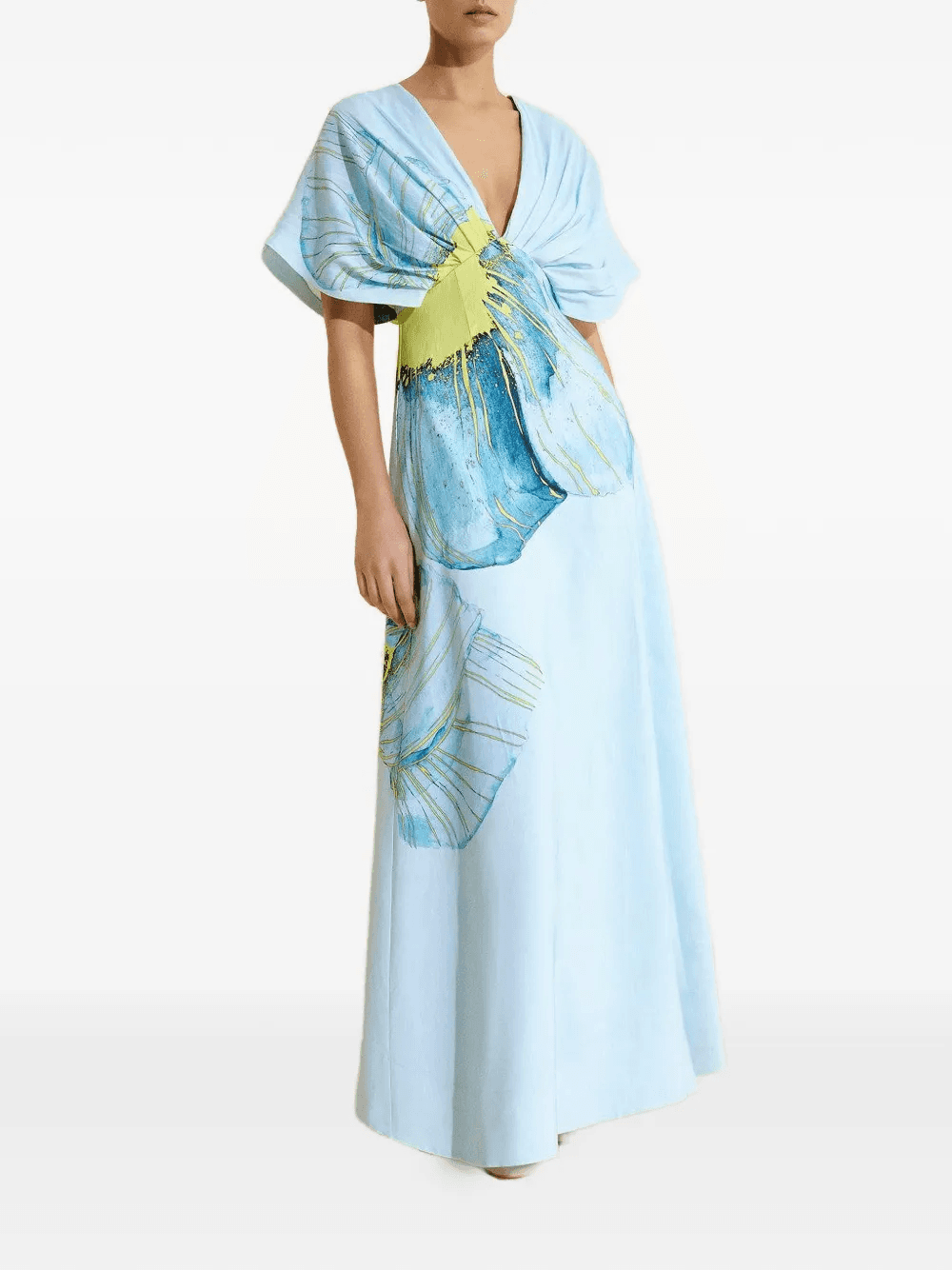 Glamorgan floral V-neck maxi dress - Image 1