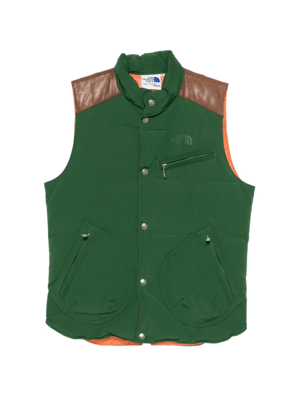 padded leather gilet - Image 1
