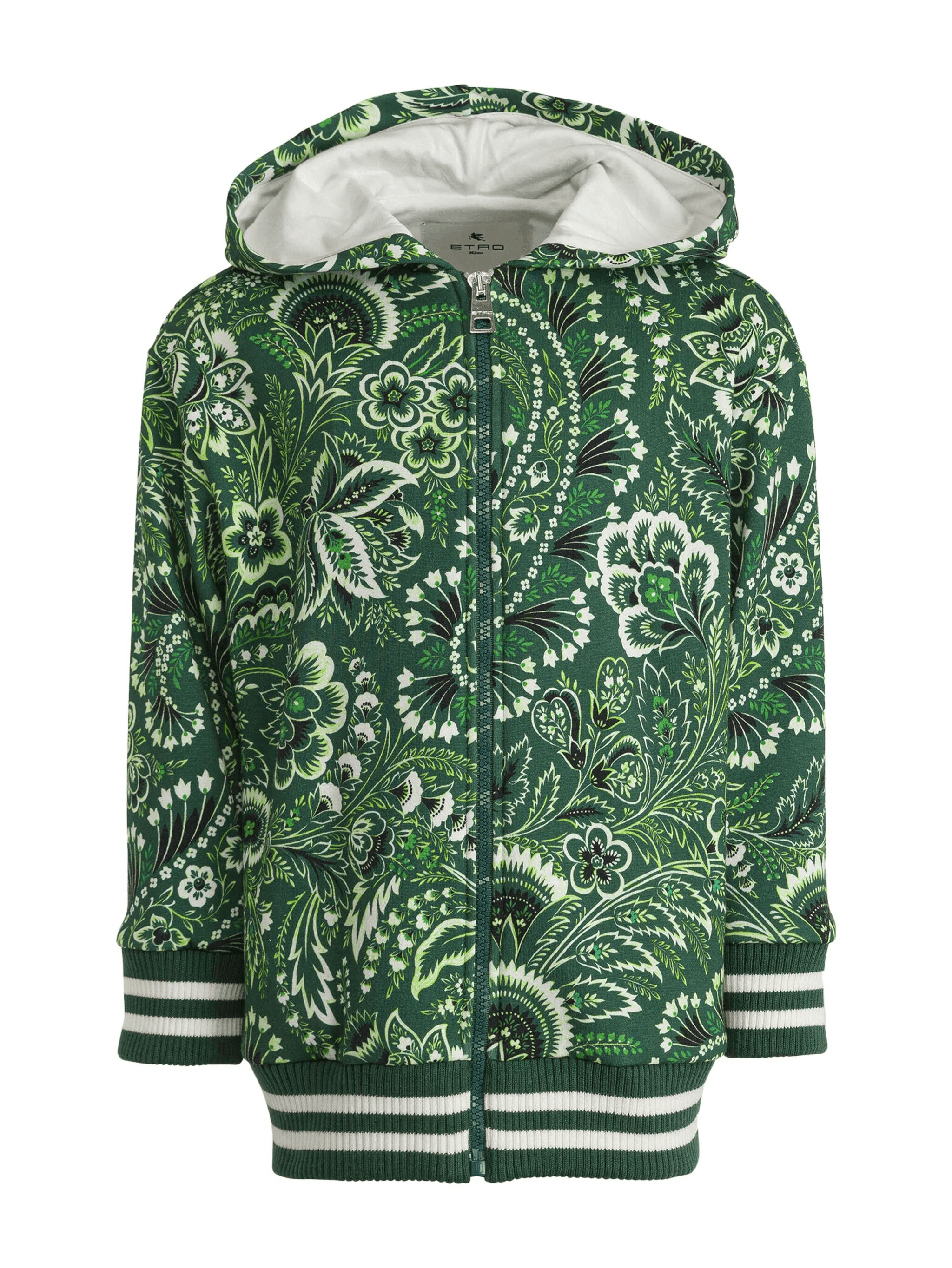 paisley-print zip-up hoodie - Image 1