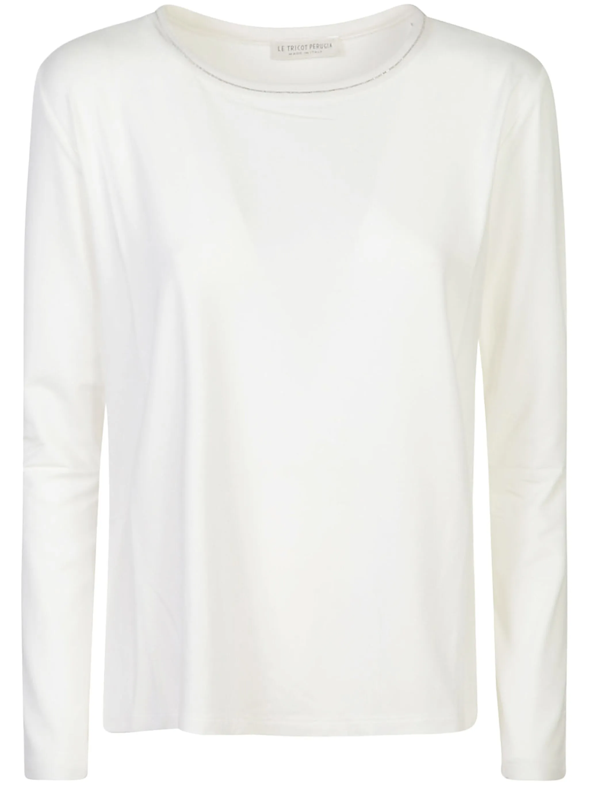 embellished neckline t-shirt - Image 1