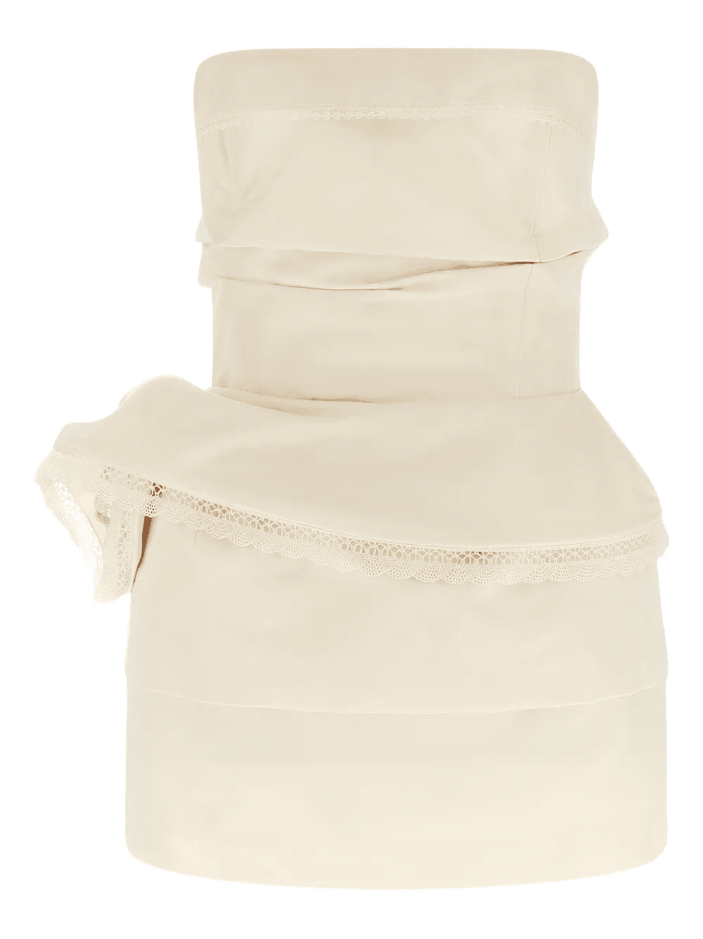 lace draped flower mini dress - Image 1