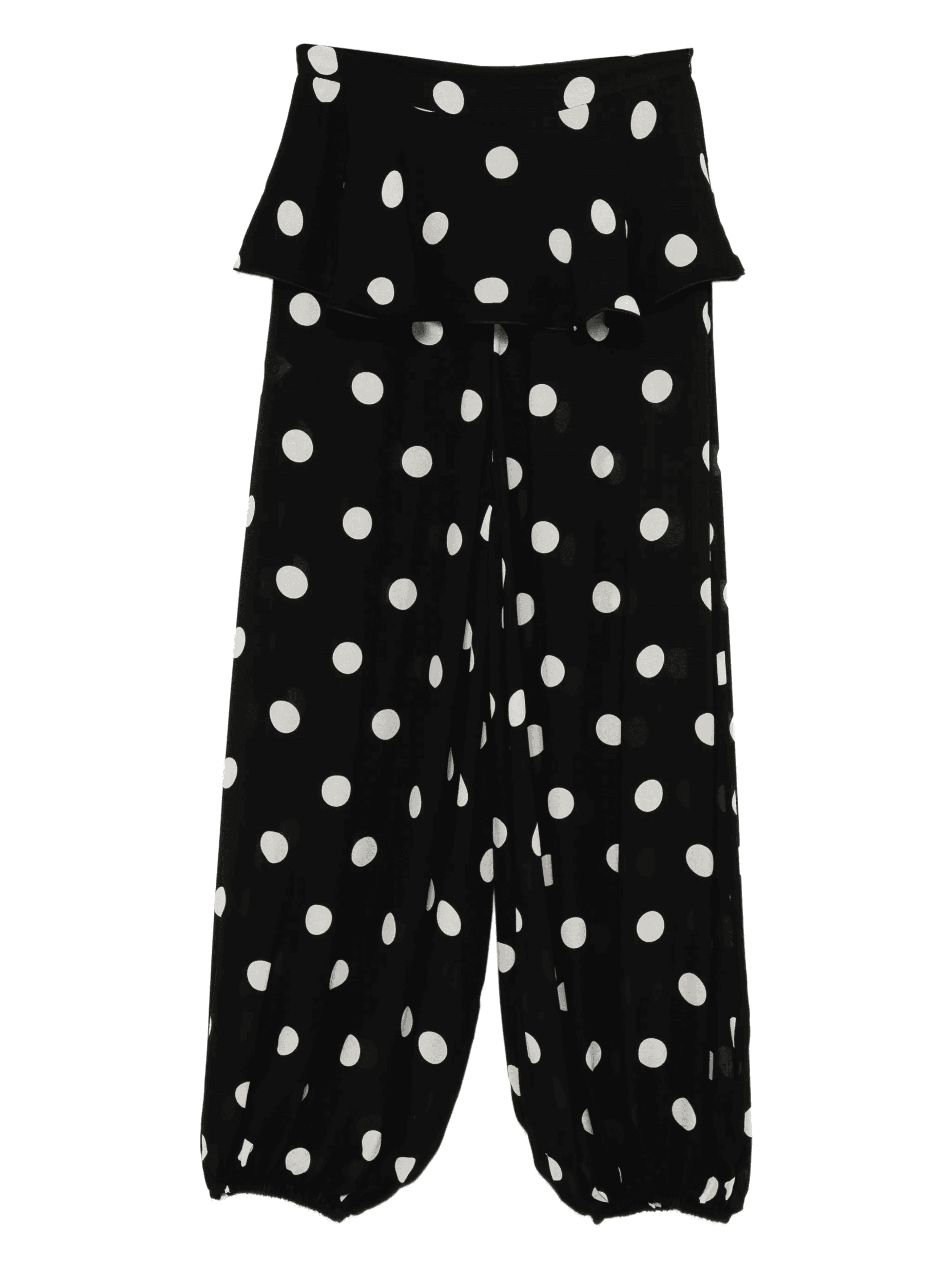 polka-dot ruffled trousers - Image 1