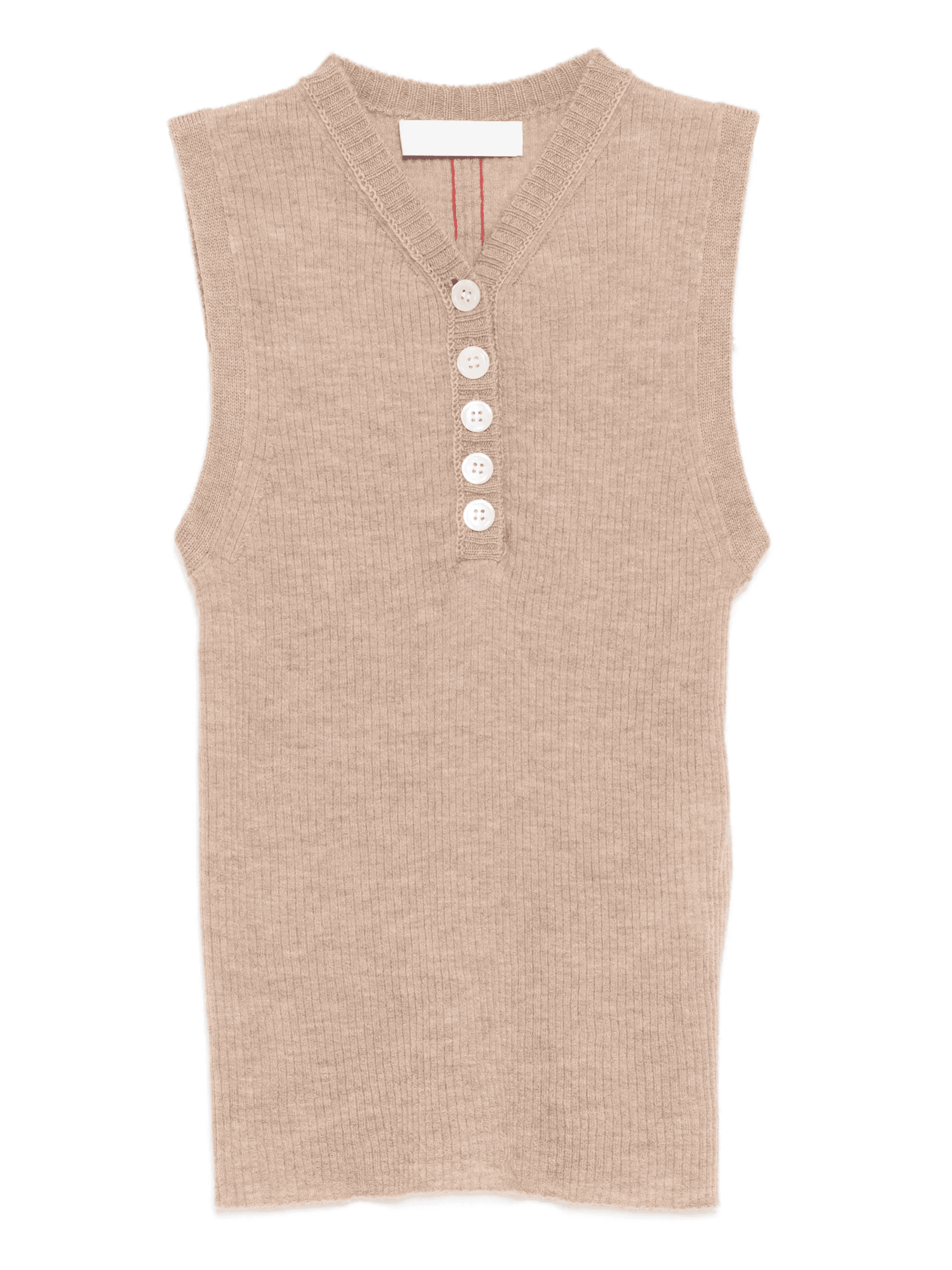 cashmere buttoned vest - Image 1