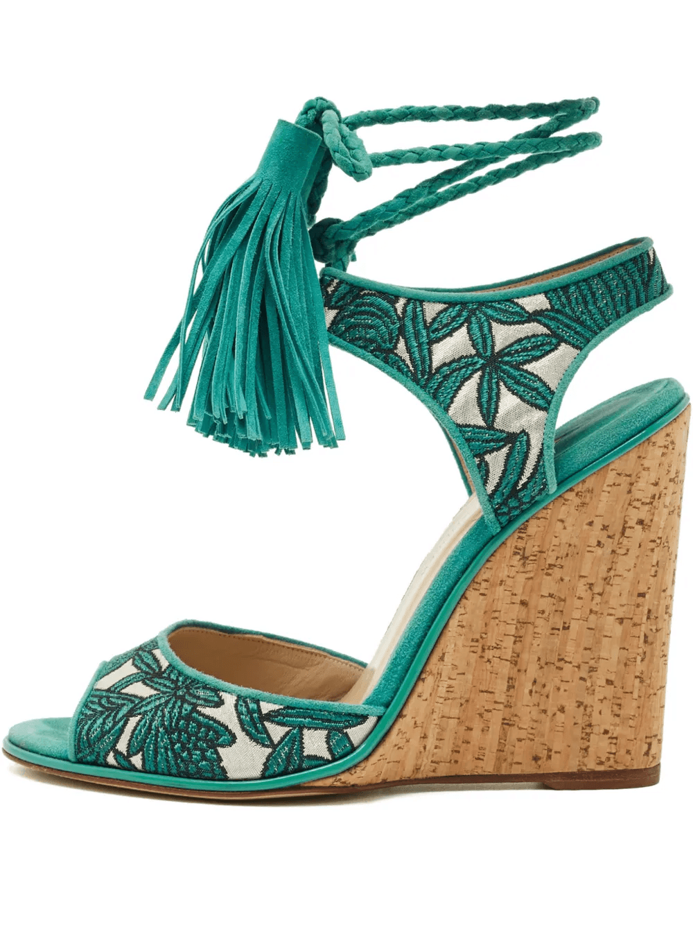 floral tassel sandals - Image 1