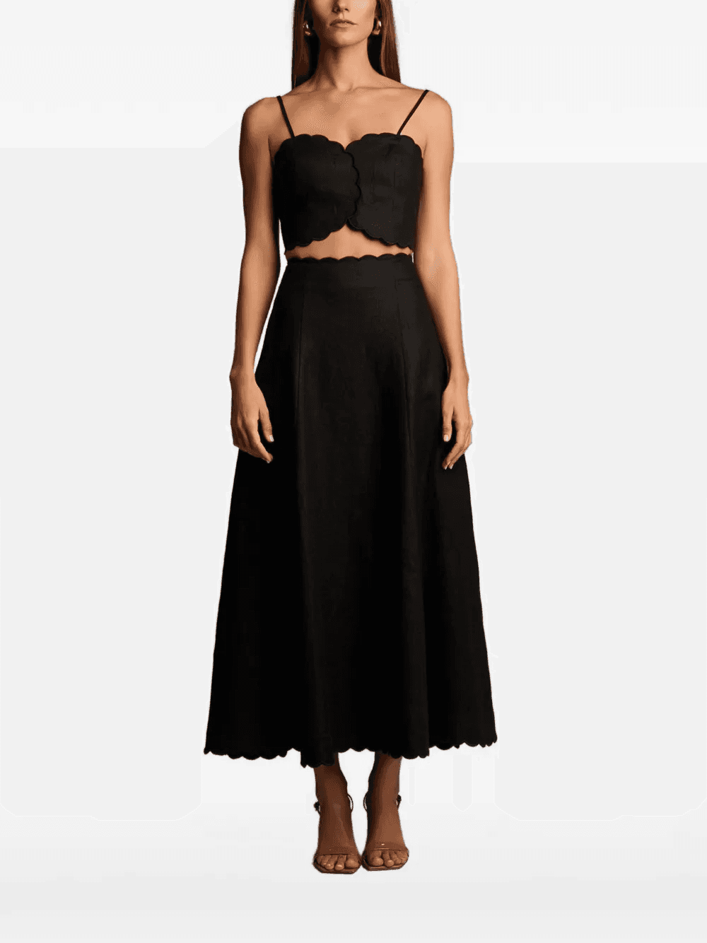 Delilah scalloped crop top - Image 1