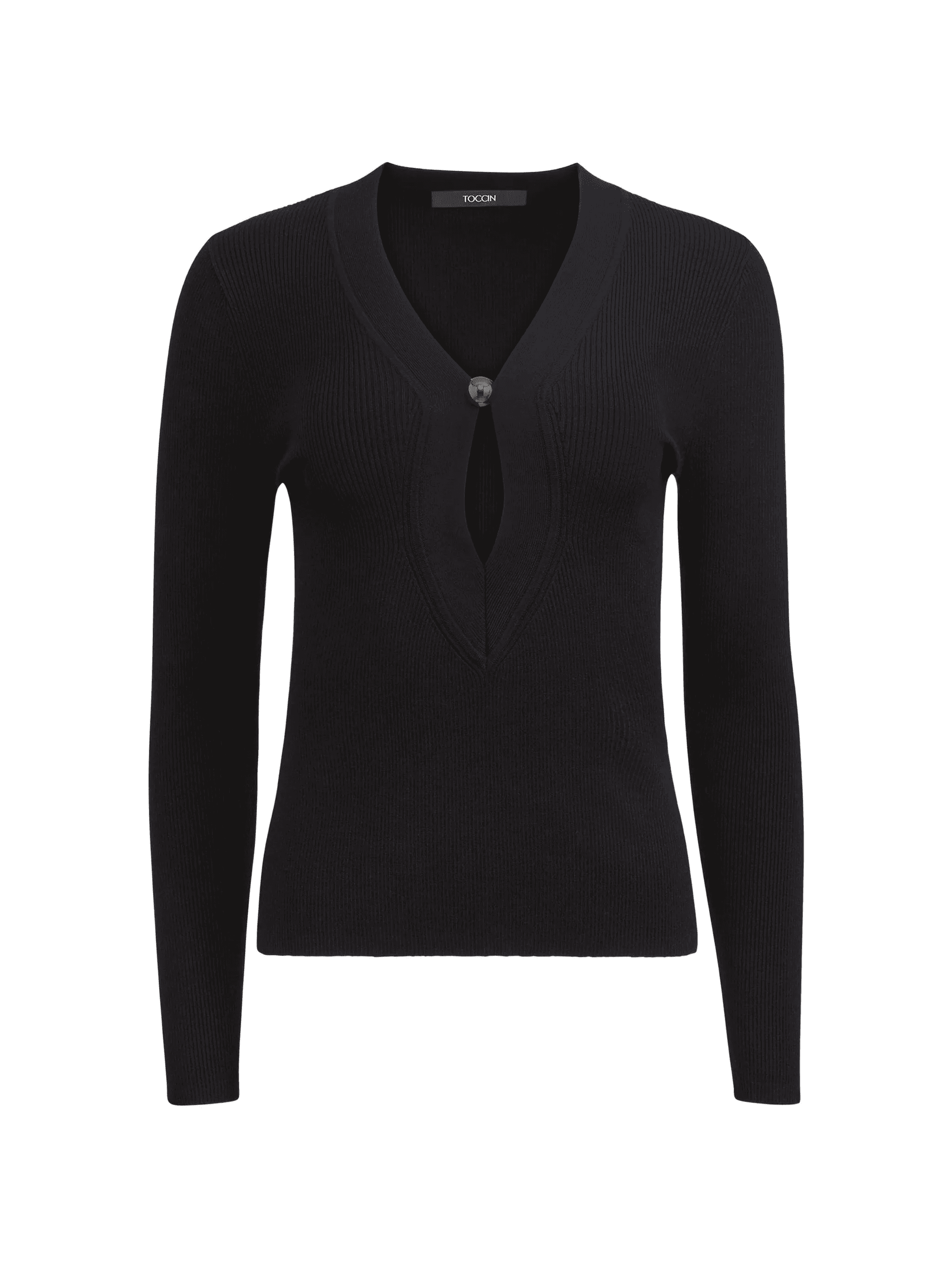 Dion button V-neckT-shirt - Image 1