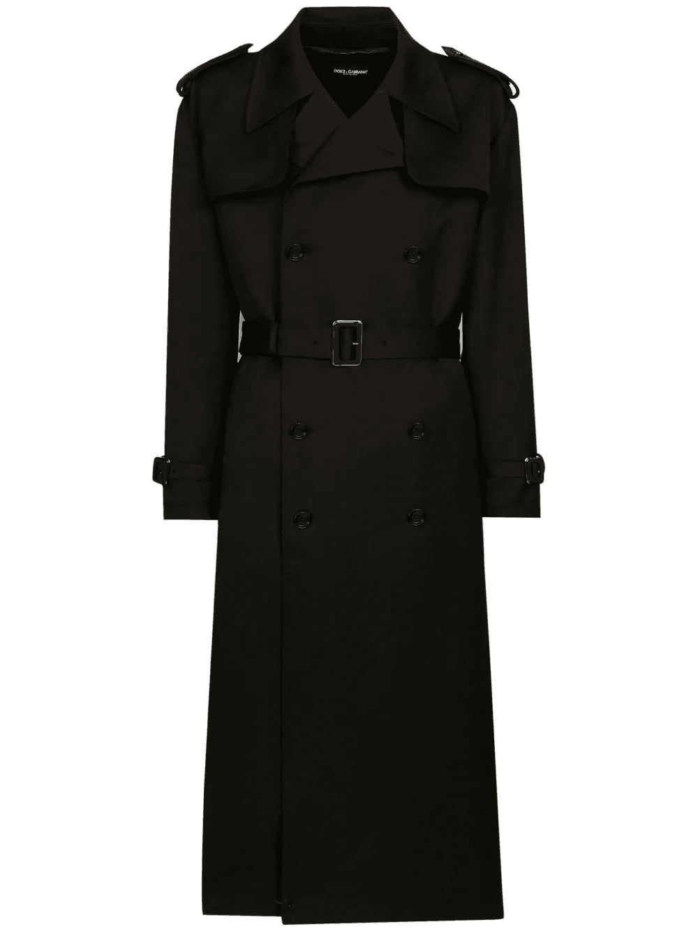 double-breasted trench coat - Image 1