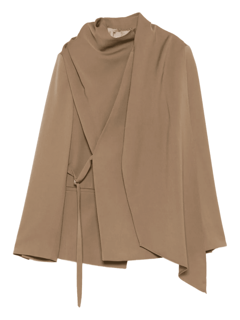 asymmetric wool coat - Image 1
