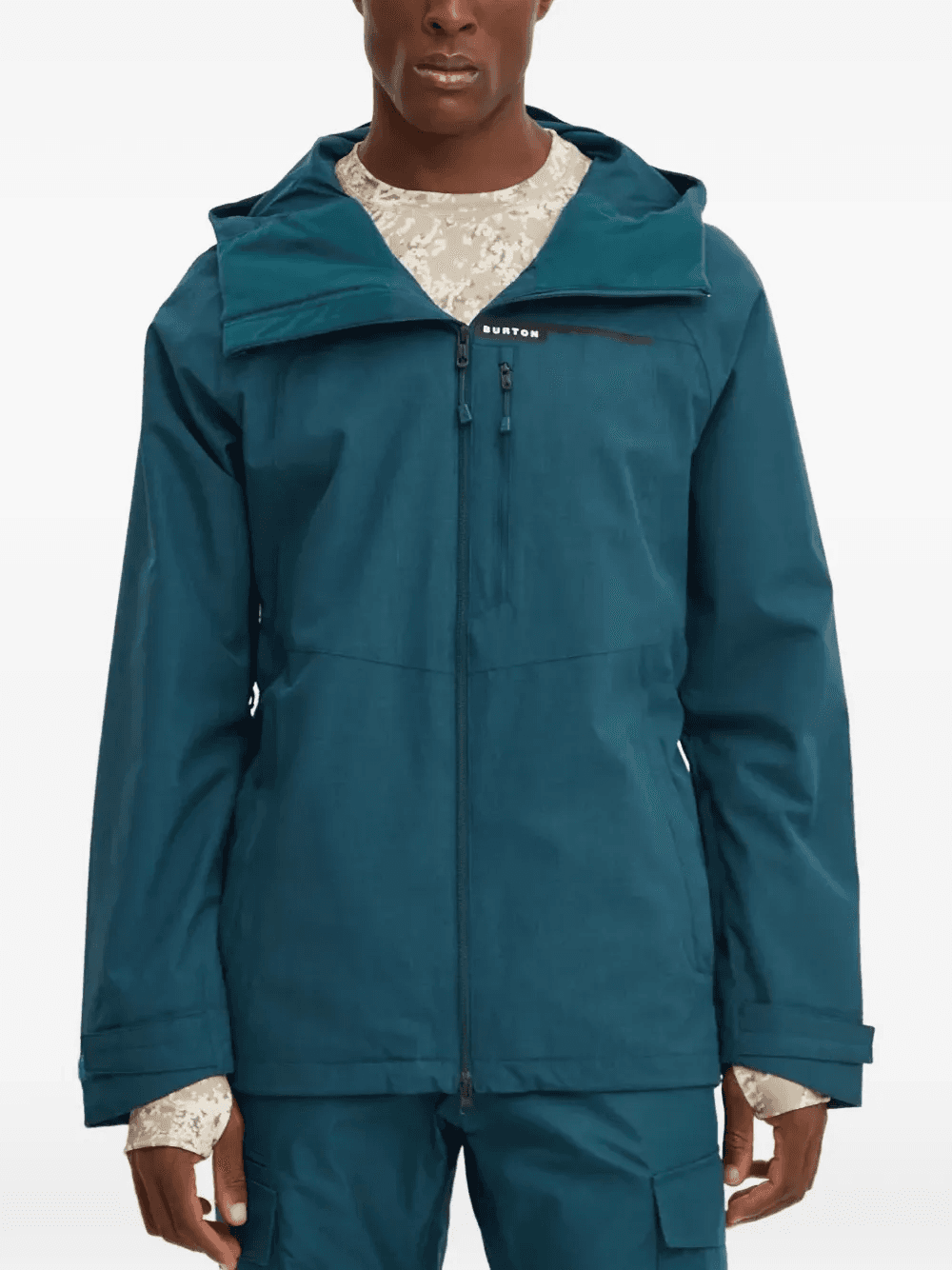 hooded zip-up skiwear jacket - Image 1