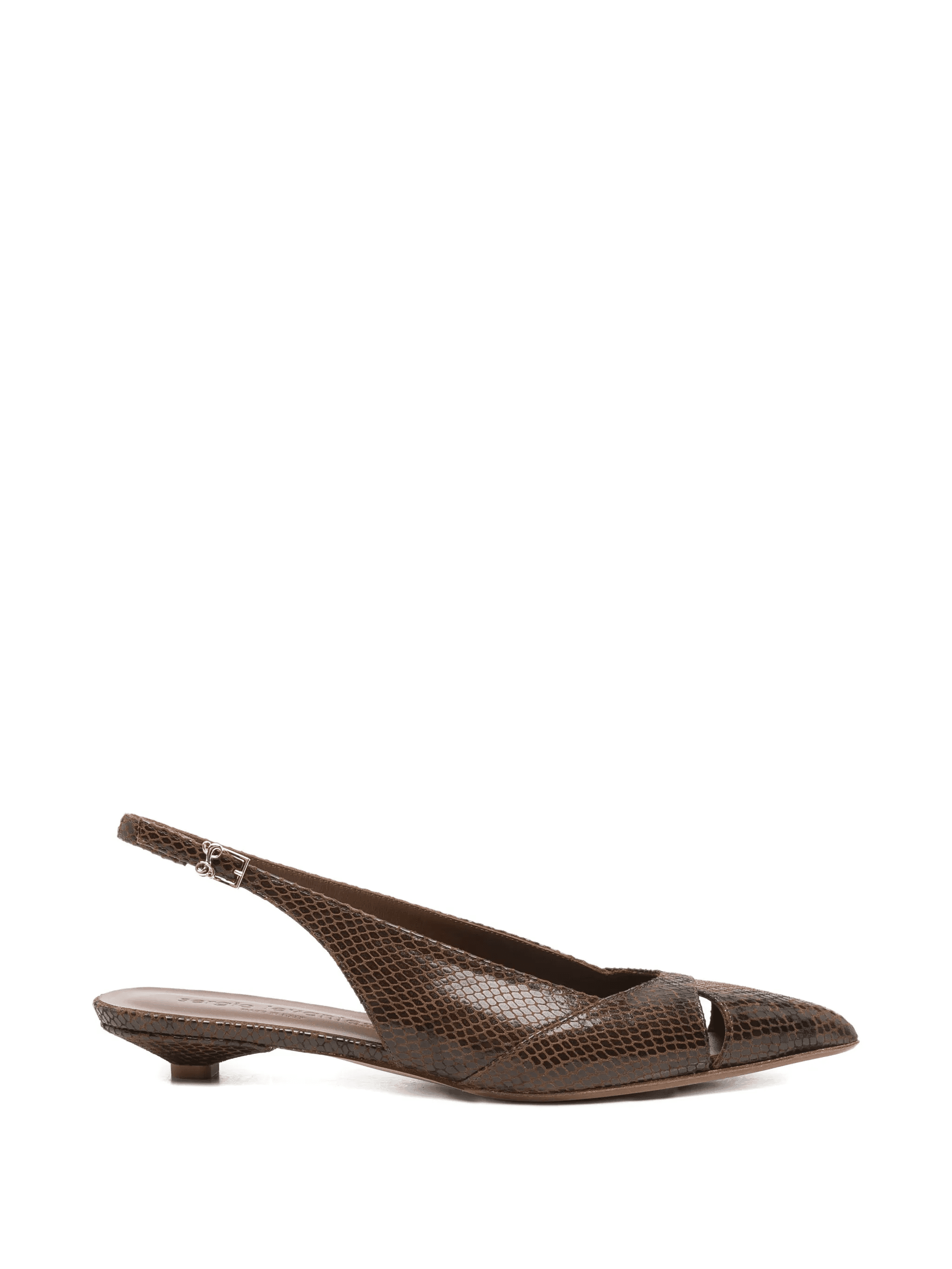 Fatima pointed-toe leather pumps - Image 1