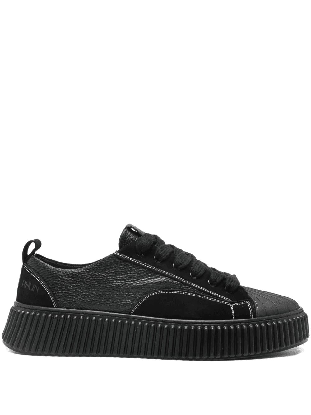 textured sole trainers - Image 1