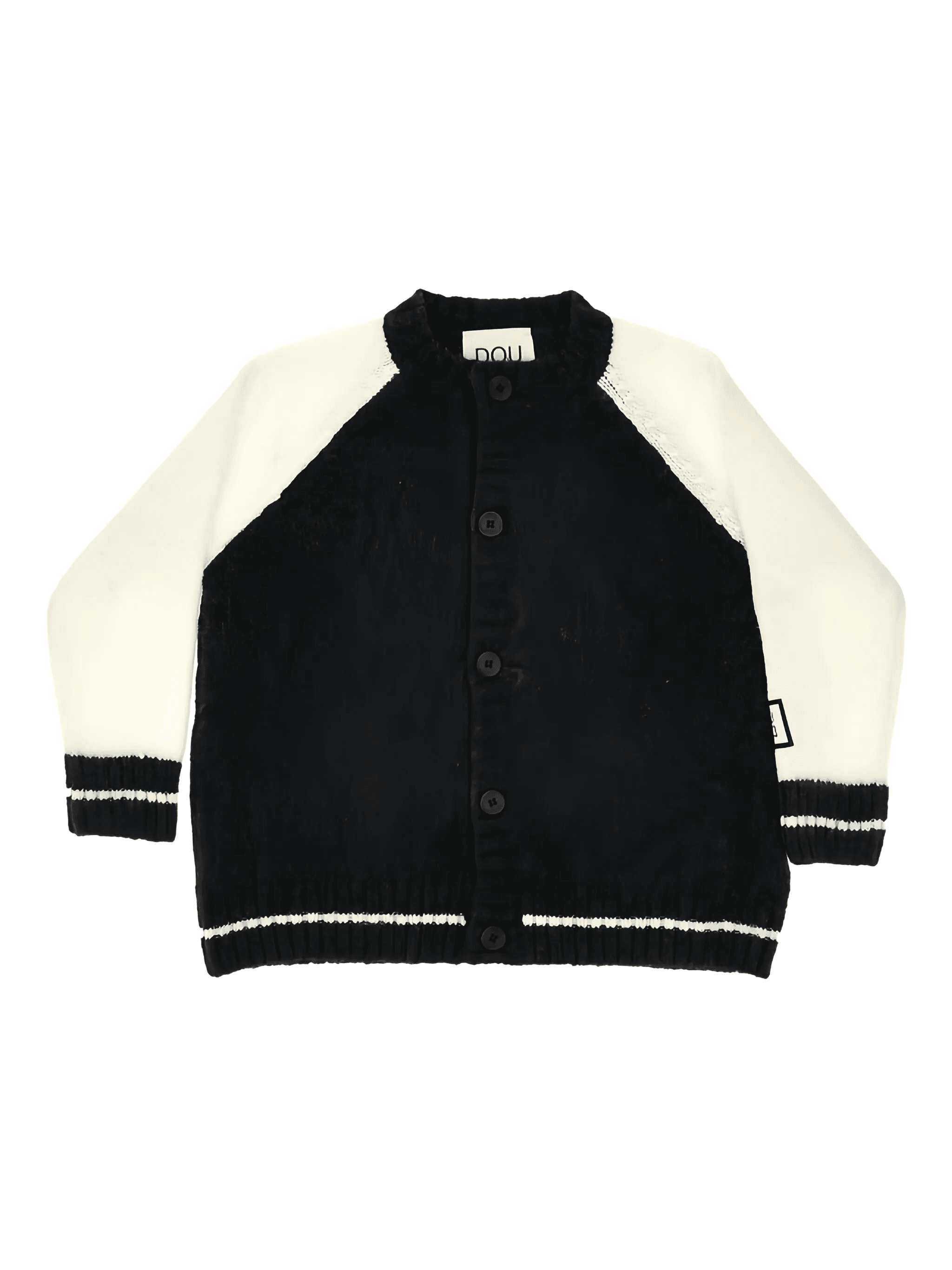 two-tone buttoned cardigan - Image 1