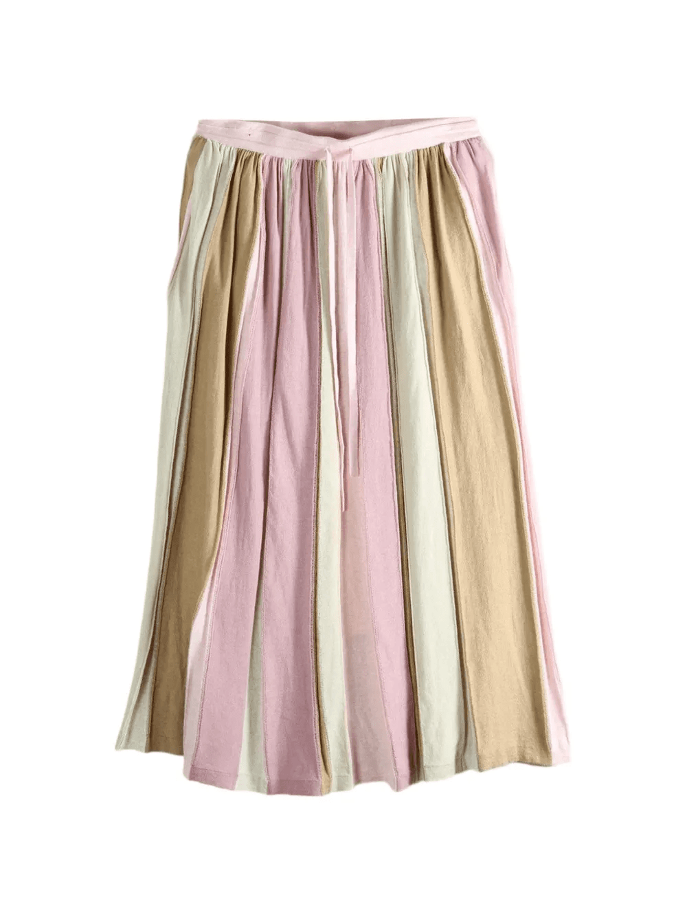 striped tie midi skirt - Image 1