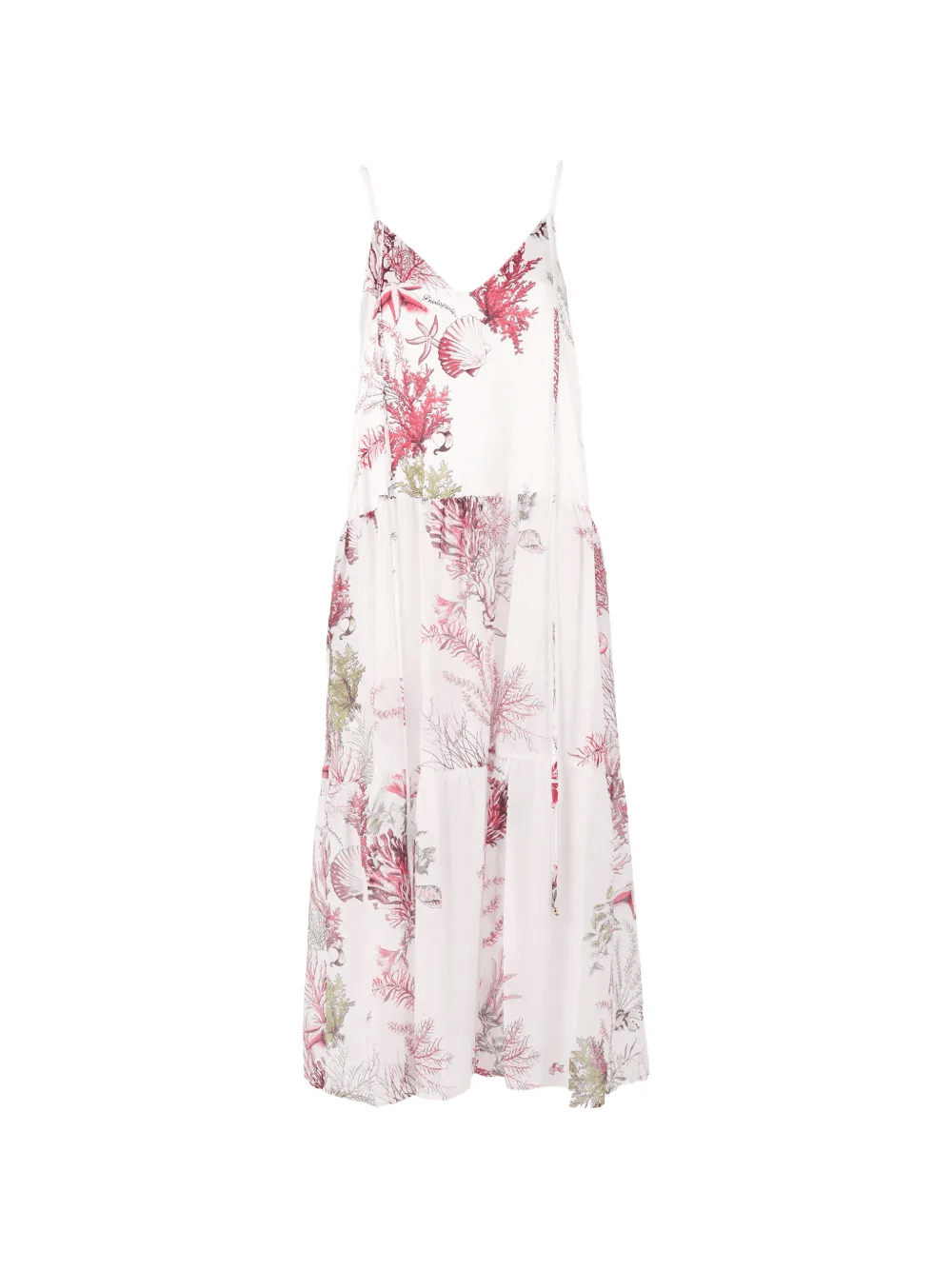 tiered printed dress - Image 1