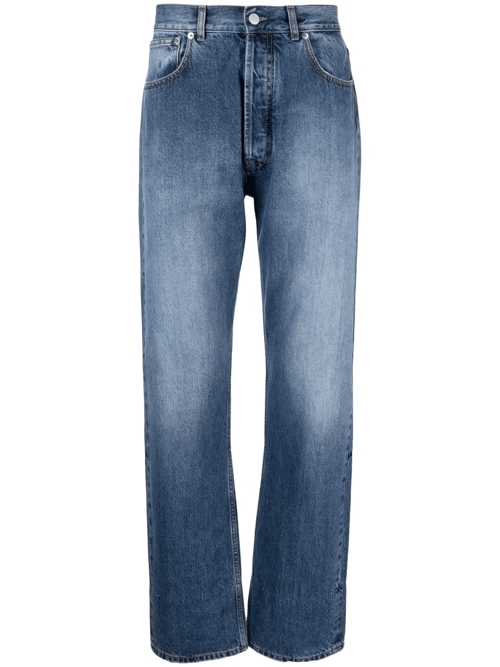 embroidered-detail denim trousers - Image 1