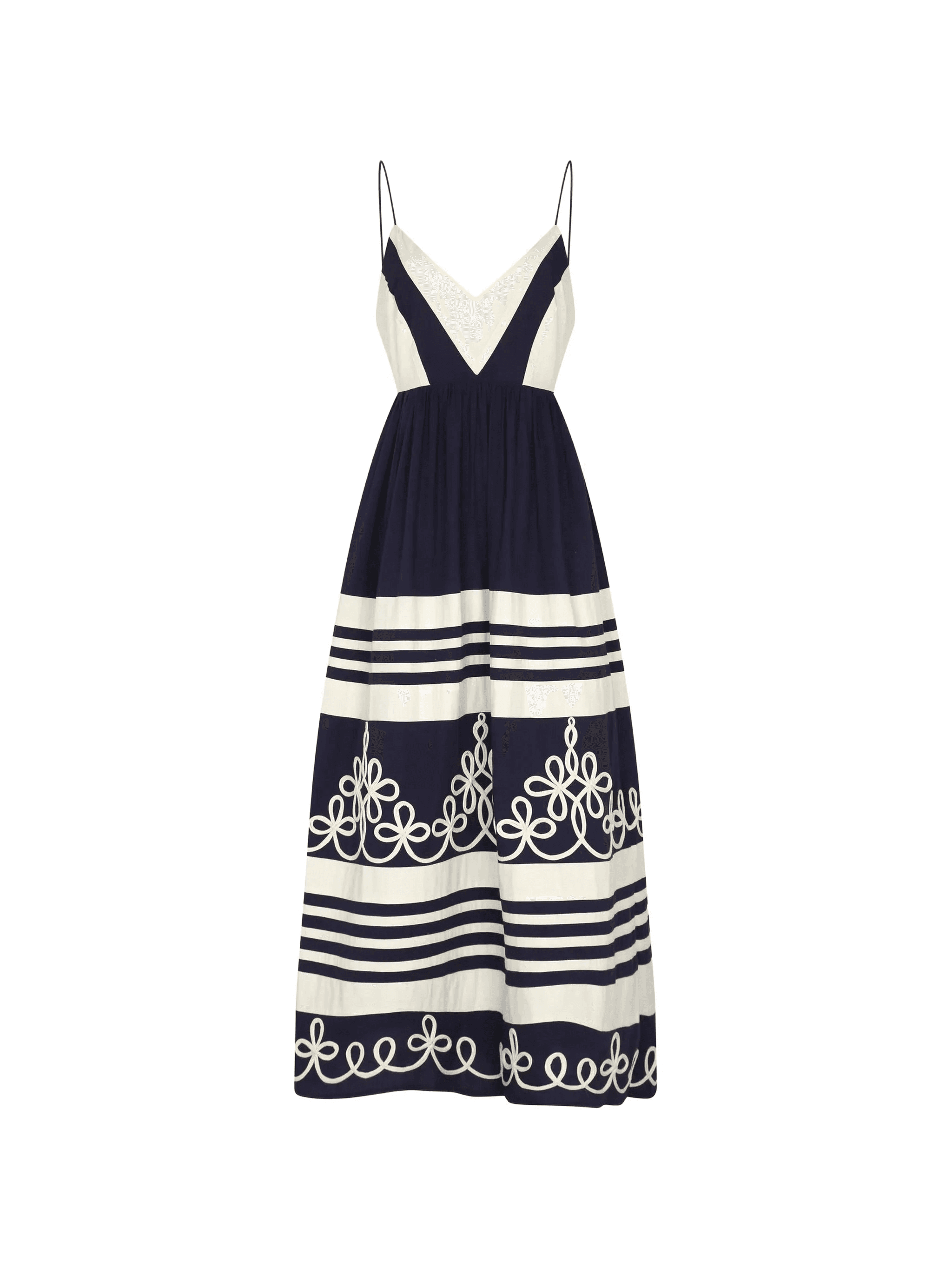striped floral dress - Image 1