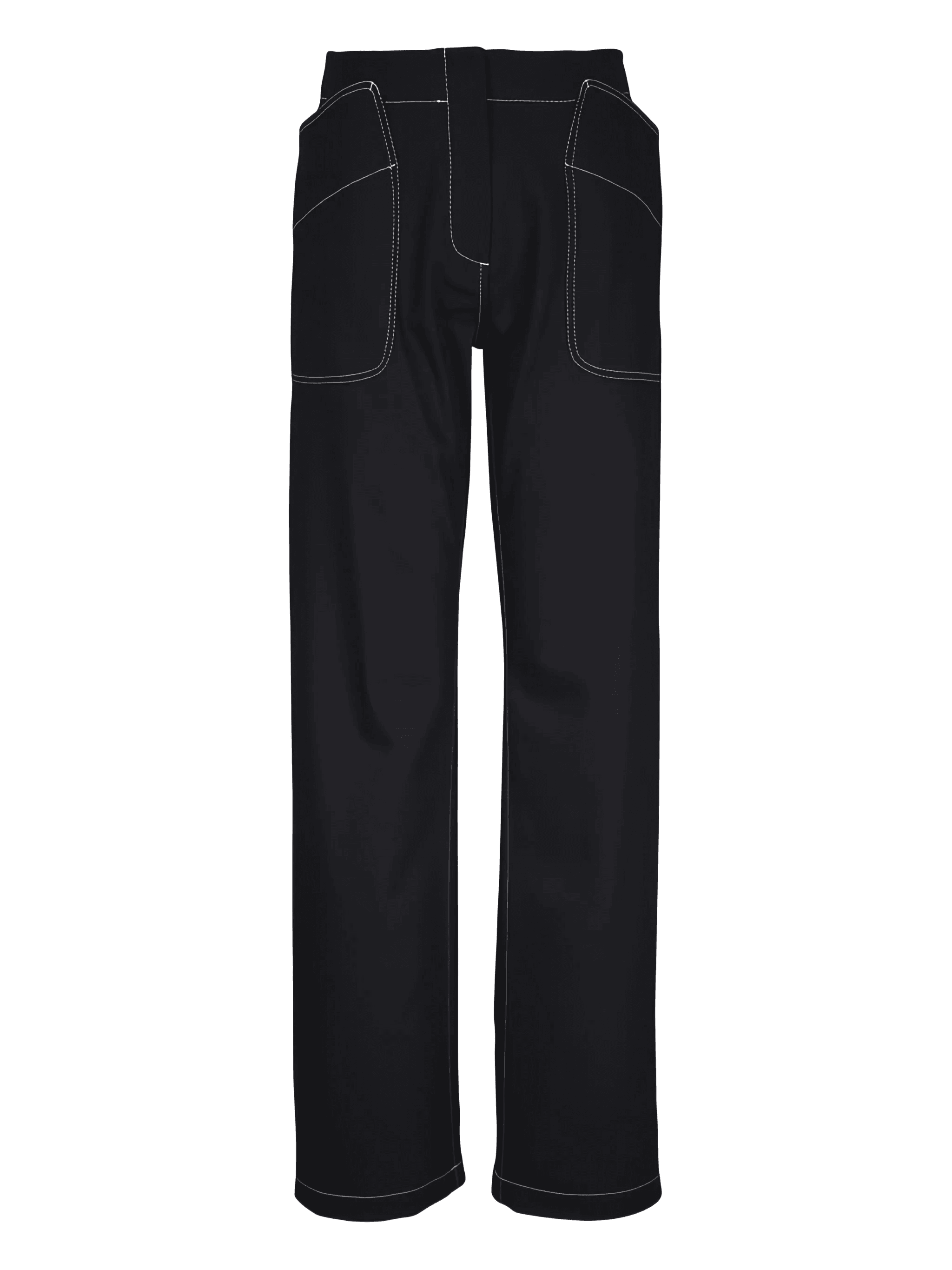 Eda topstitching pocket trousers - Image 1