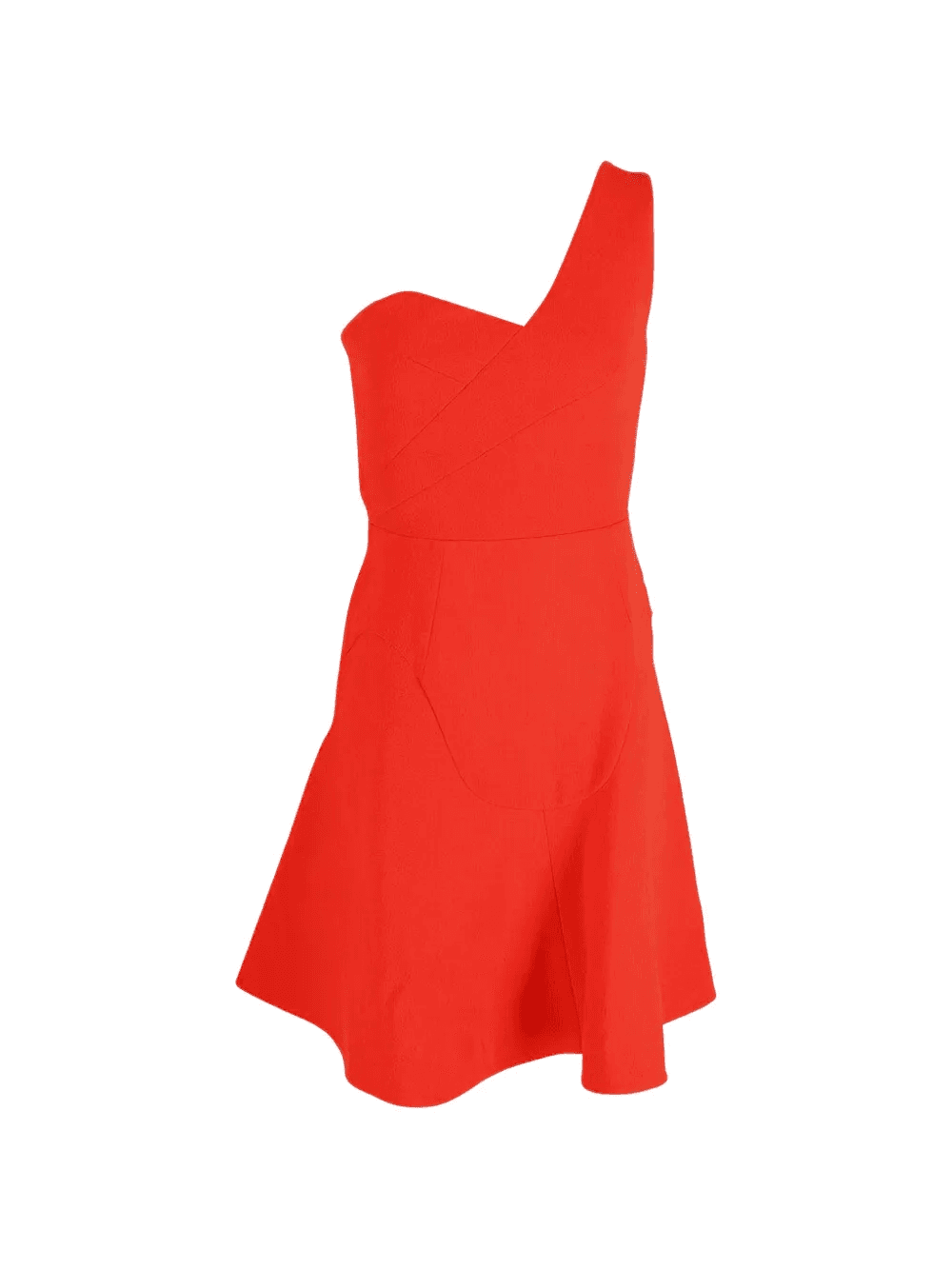 one-strap ruffled mini dress - Image 1