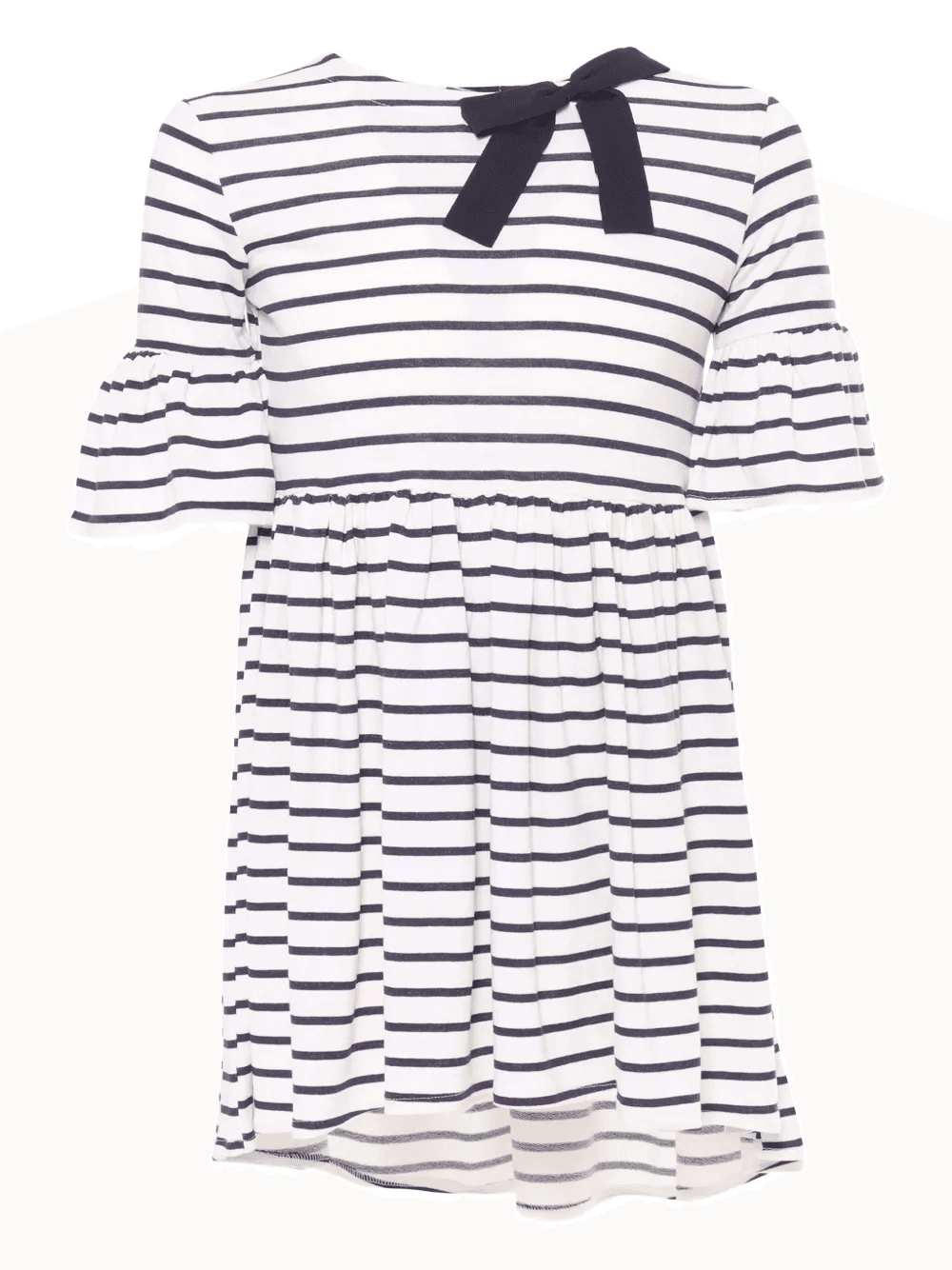 striped bell-sleeve dress - Image 1