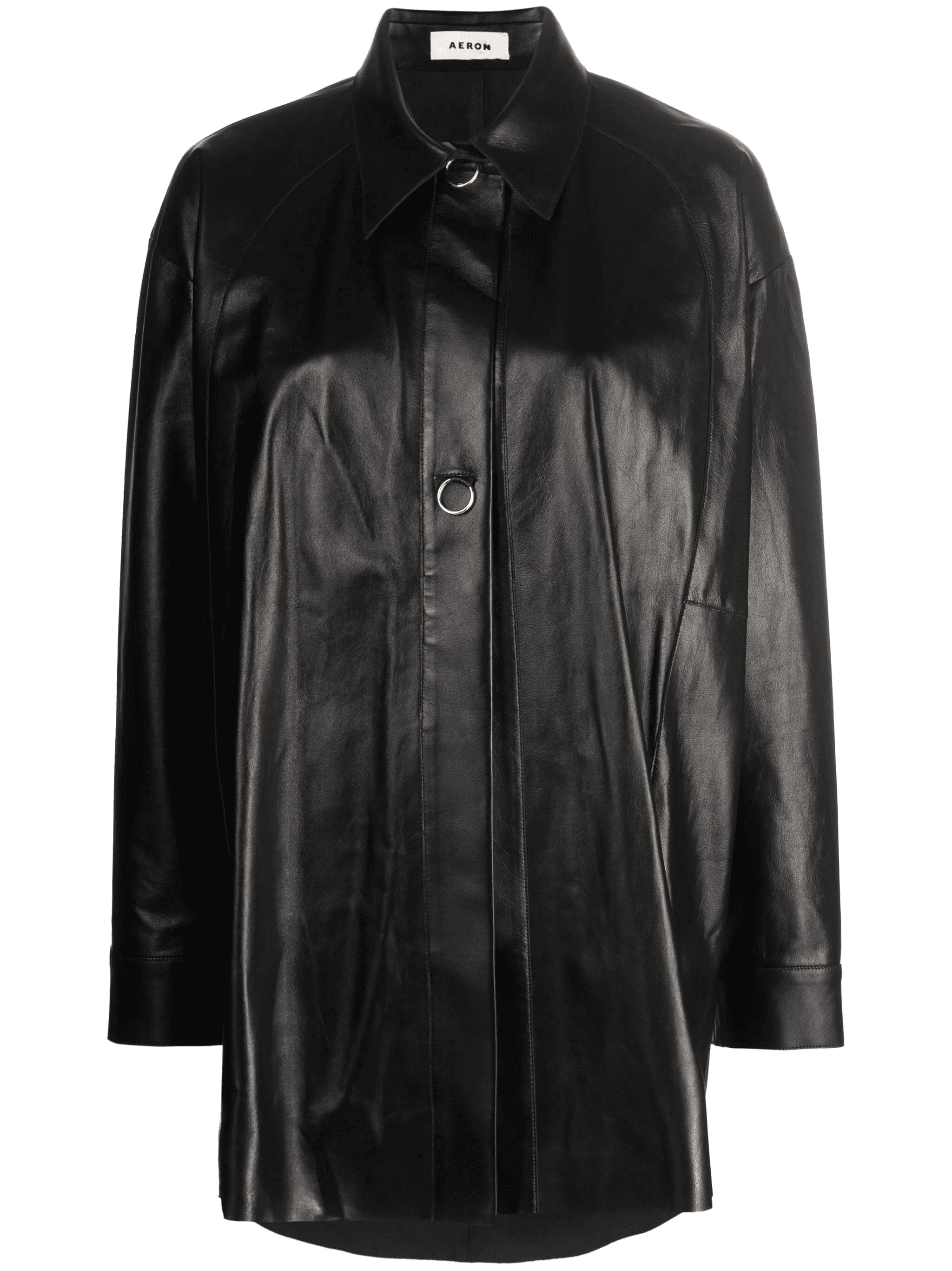 Feather leather shirt - Image 1