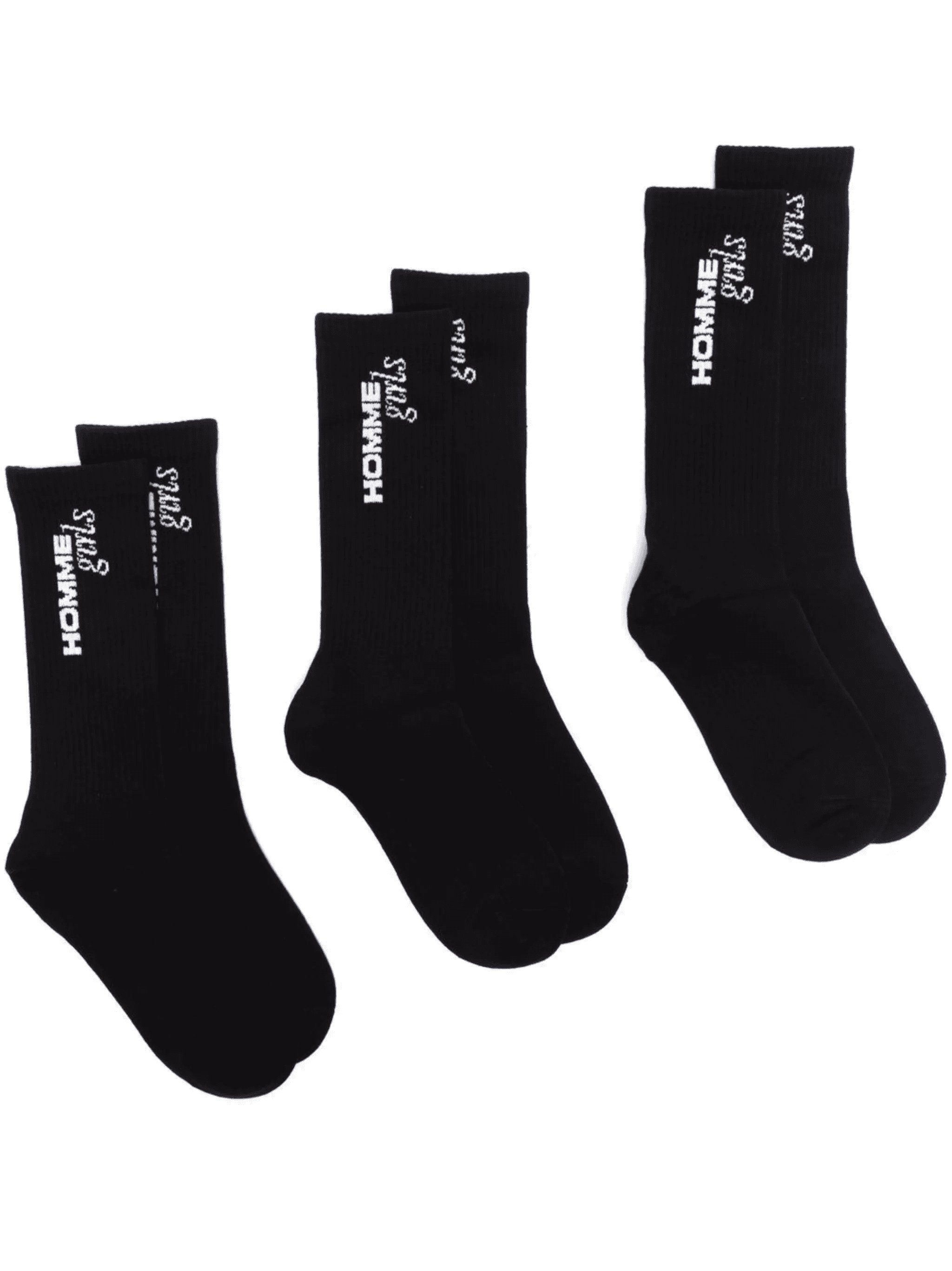 three-pack intarsia-logo socks - Image 1