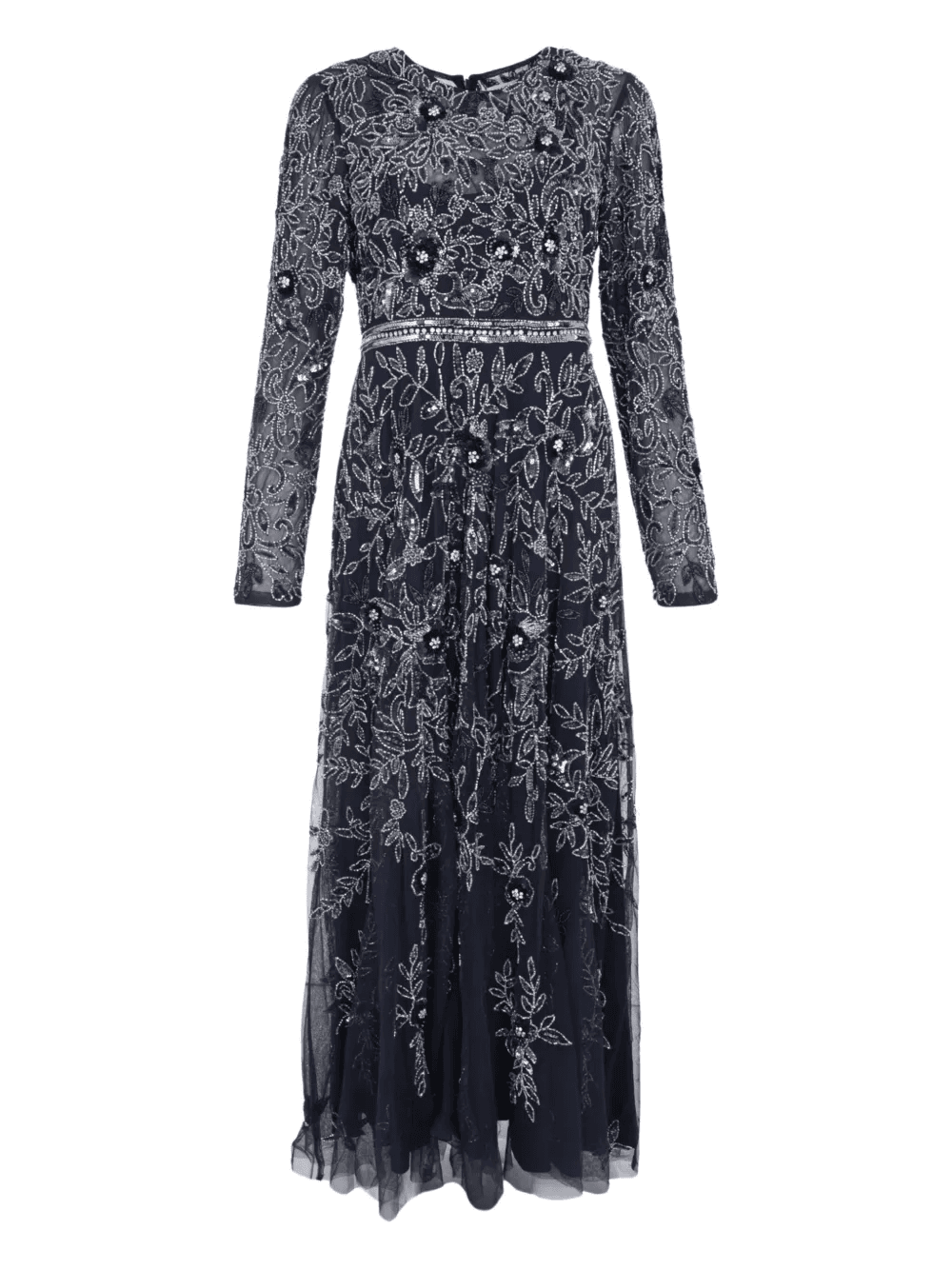 floral-embellished maxi dress - Image 1